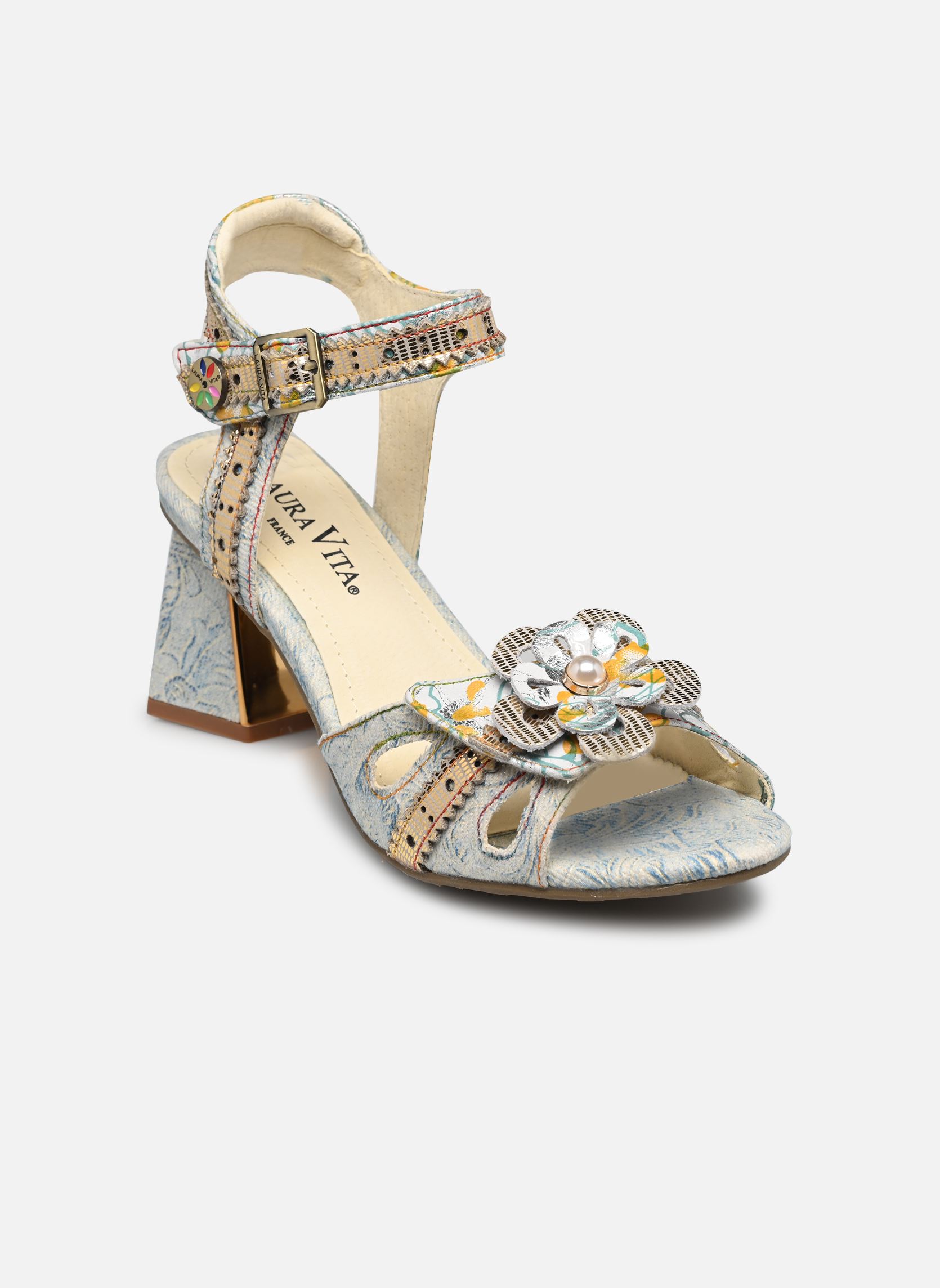 Sandalen Pearlo 01 dames blauw Laura Vita Sandalen Pearlo 01 dames blauw Bleu