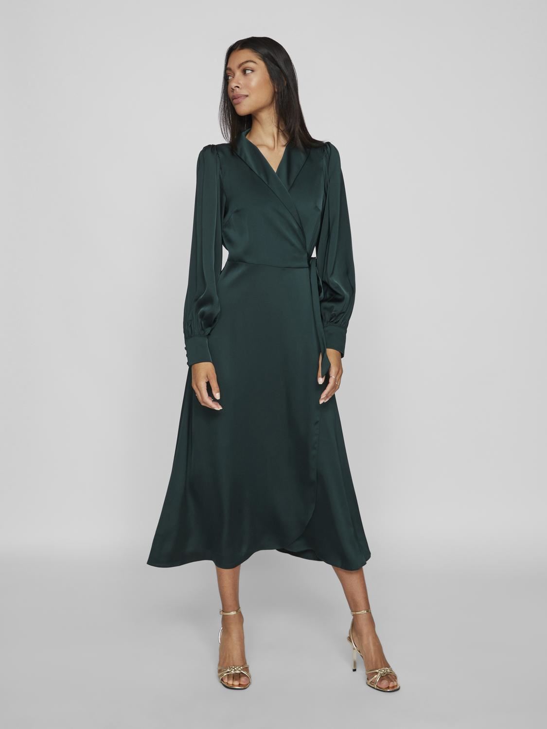 Robes longues Vienna Ravenna L/S Ankle Wrap Dress-Noos femme noir Vila Robes longues Vienna Ravenna L/S Ankle Wrap Dress-Noos femme noir SCARAB