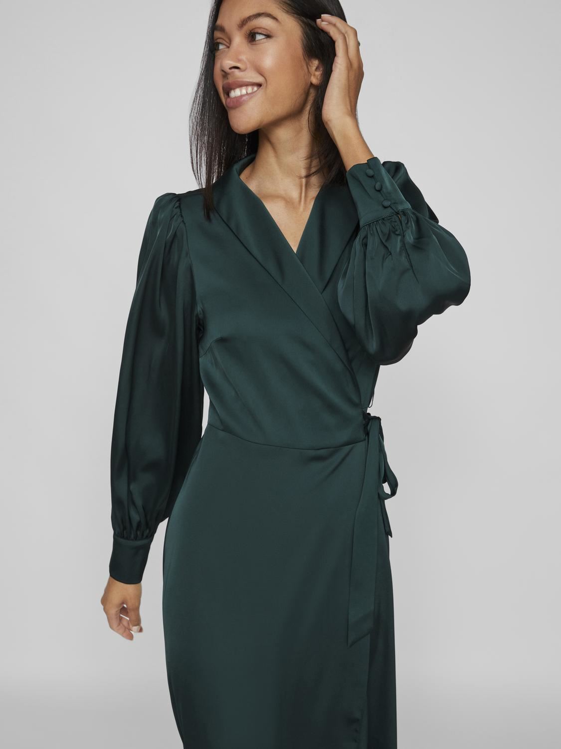 Robes longues Vienna Ravenna L/S Ankle Wrap Dress-Noos femme noir Vila Robes longues Vienna Ravenna L/S Ankle Wrap Dress-Noos femme noir SCARAB