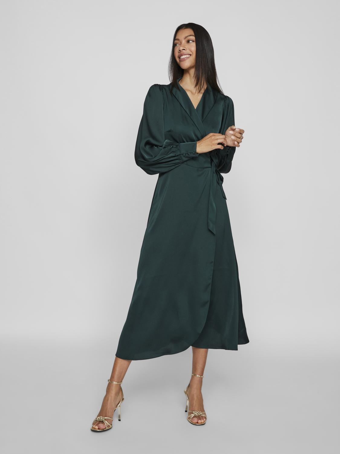 Robes longues Vienna Ravenna L/S Ankle Wrap Dress-Noos femme noir Vila Robes longues Vienna Ravenna L/S Ankle Wrap Dress-Noos femme noir SCARAB