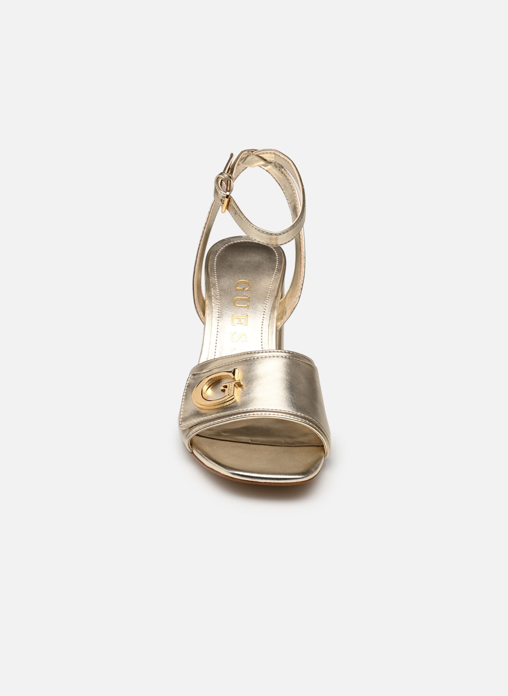 GUESS Sandali Binks Donna: Ciabatte Piatte Con Intrecci E Fibbie Oversize (Oro, Taglie 40 E 42) - 3