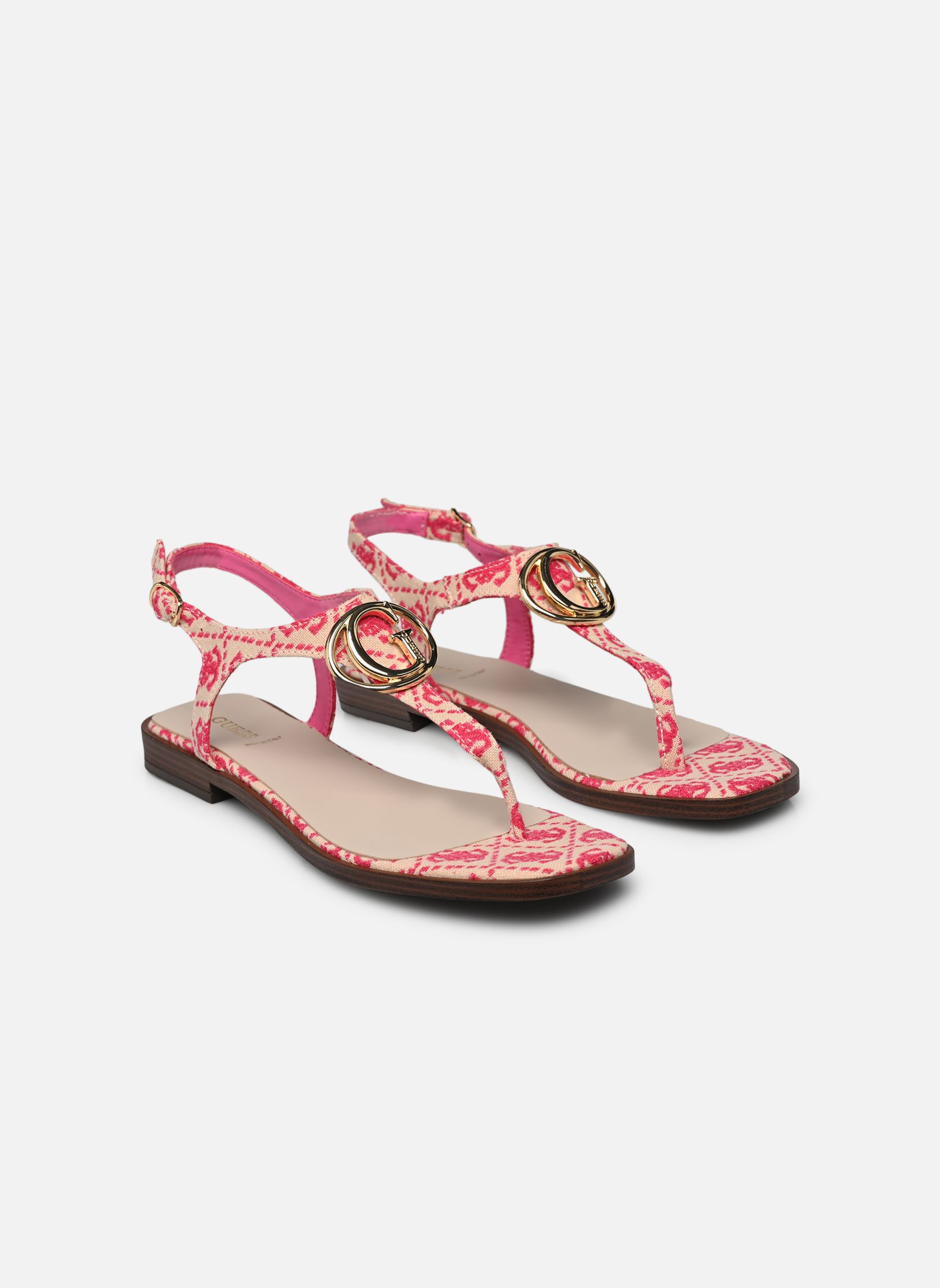 Flache Sandalen MIRY damen rosa Guess Flache Sandalen MIRY damen rosa Magenta