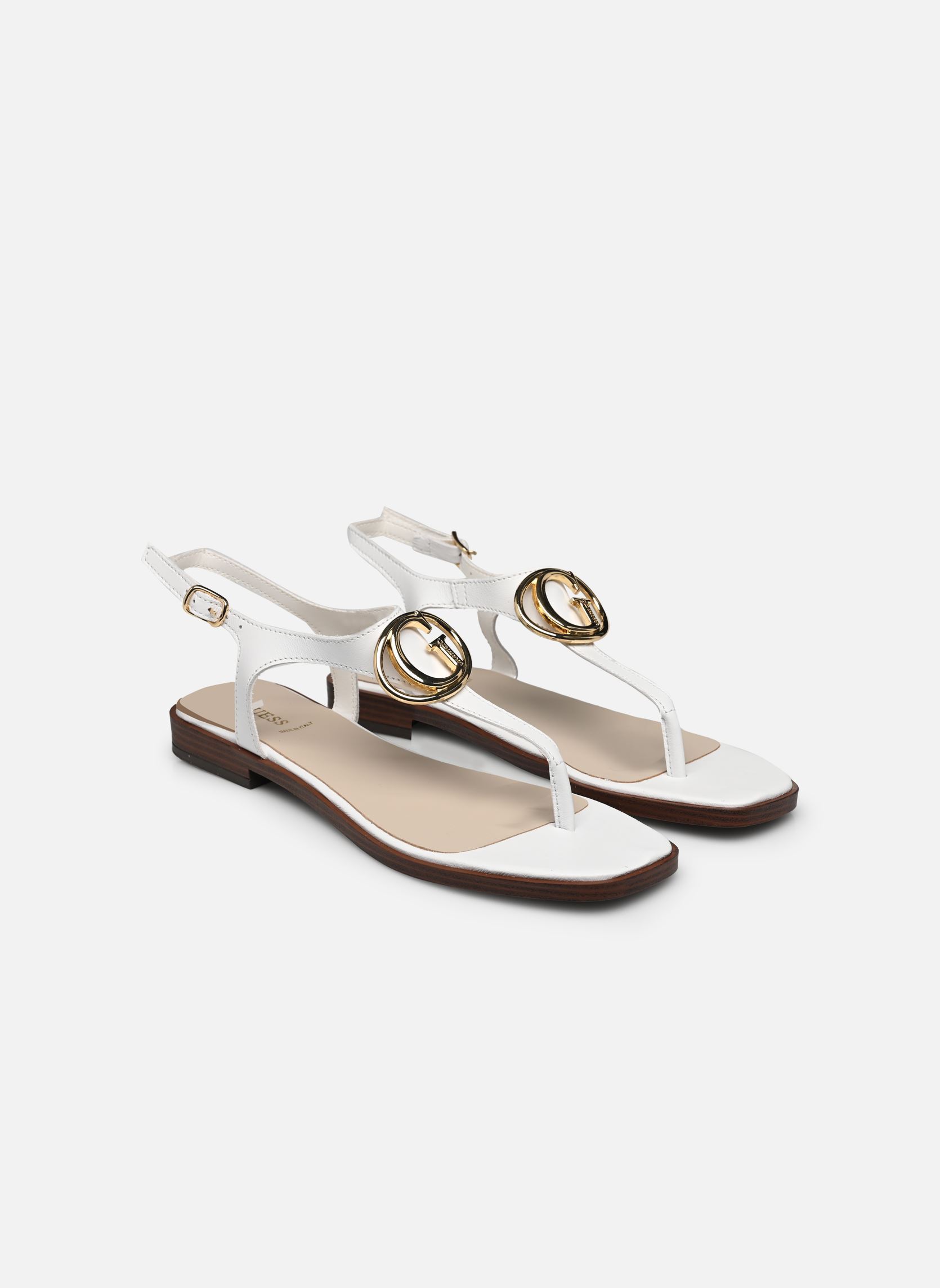 Flache Sandalen MIRY damen weiß Guess Flache Sandalen MIRY damen weiß White