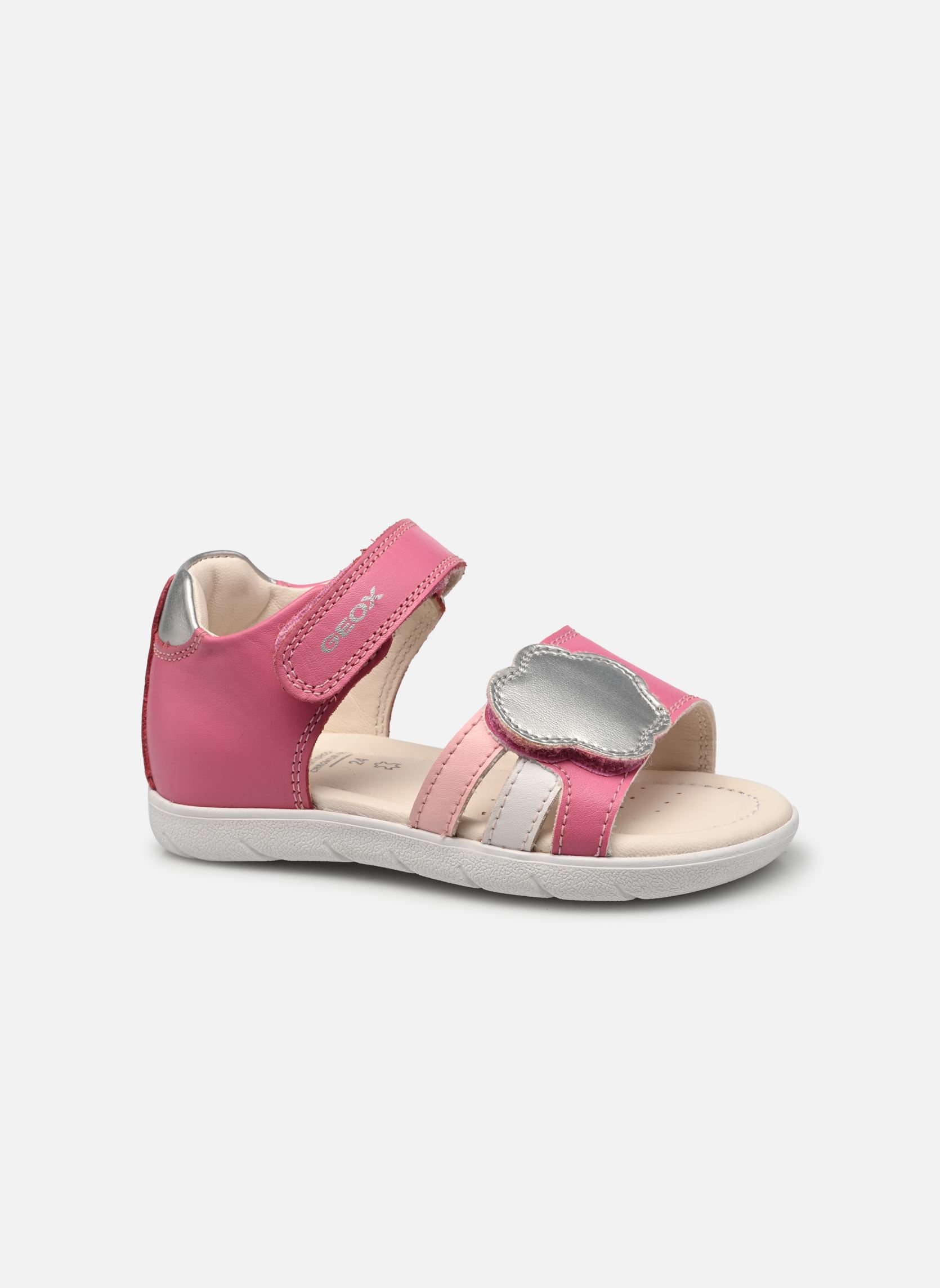 Sandalen B Sandal Alul Girl B meisjes roze Geox Sandalen B Sandal Alul Girl B meisjes roze Dk Pink Silver