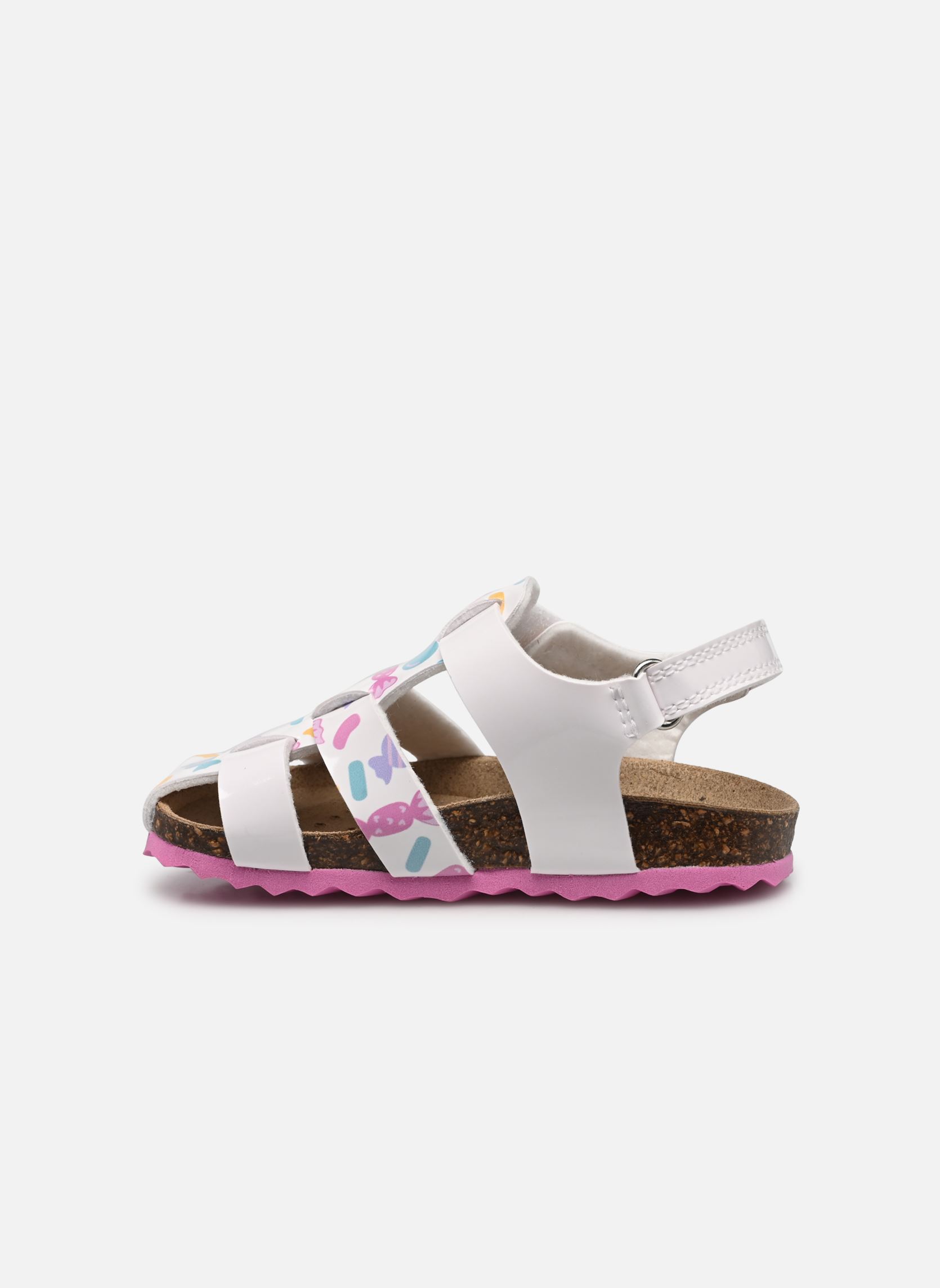 Sandales B Sandal Chalki Girl A fille blanc Geox Sandales B Sandal Chalki Girl A fille blanc Blanc multicolore