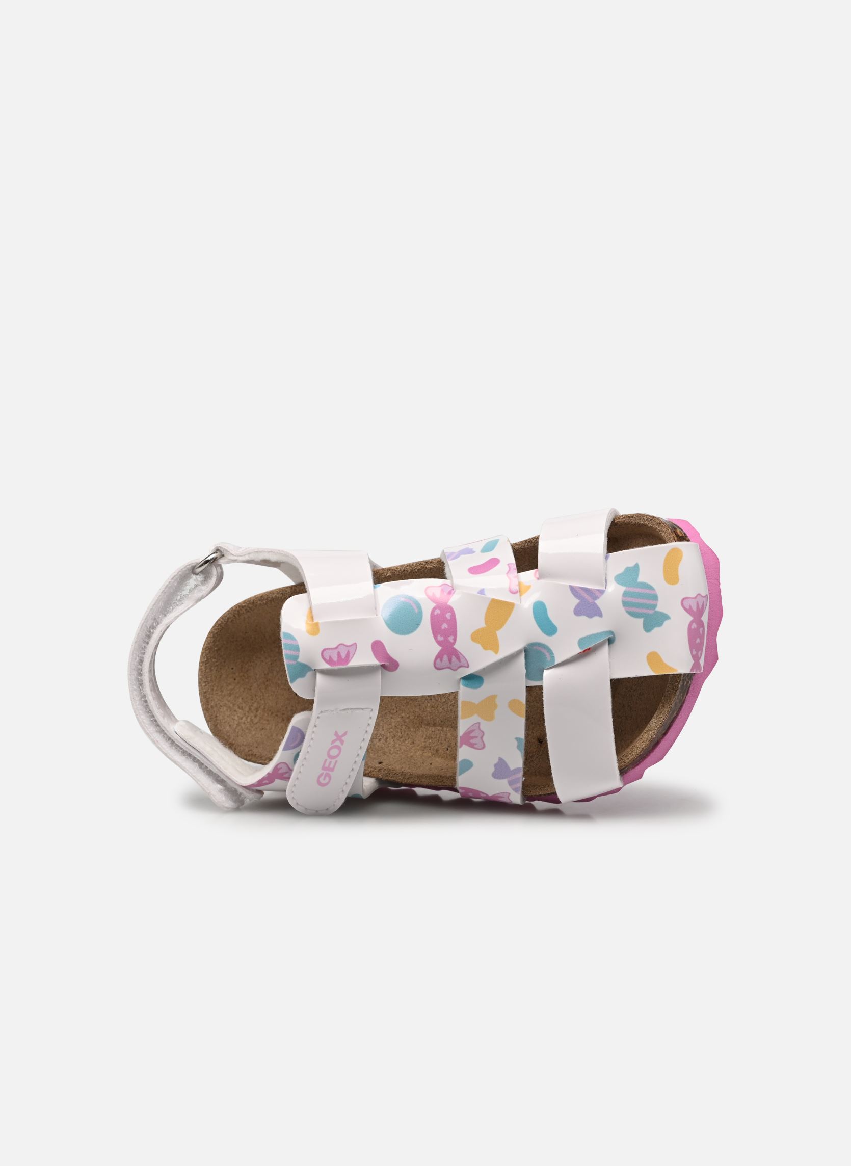Sandales B Sandal Chalki Girl A fille blanc Geox Sandales B Sandal Chalki Girl A fille blanc Blanc multicolore