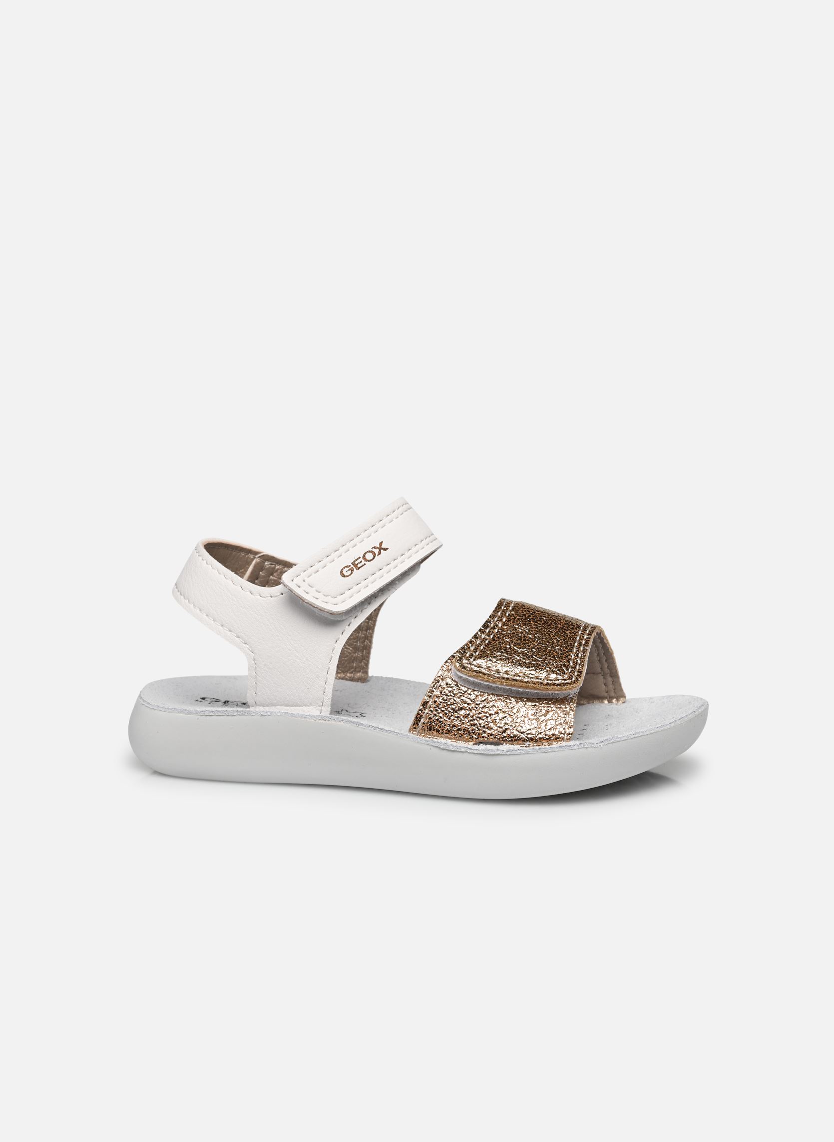 Sandales B Sandal Lightfloppy B455TB fille blanc Geox Sandales B Sandal Lightfloppy B455TB fille blanc BLANC / OR