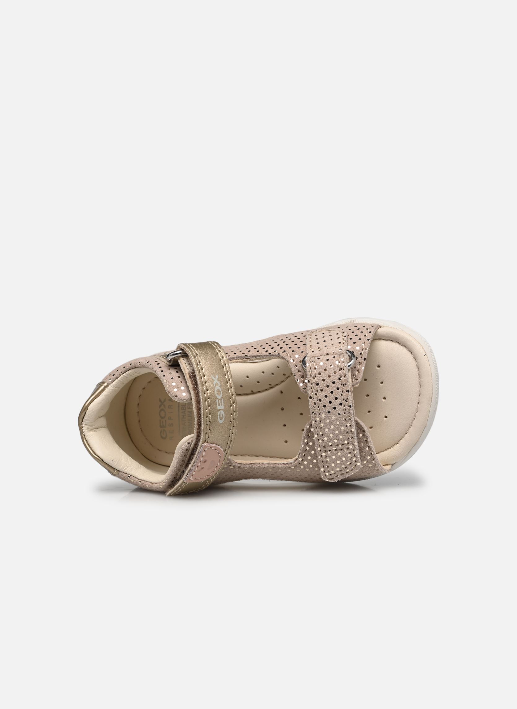 Sandalias B Sandal Macchia Gir B254WA niña beige Geox Sandalias B Sandal Macchia Gir B254WA niña beige Beige / Or