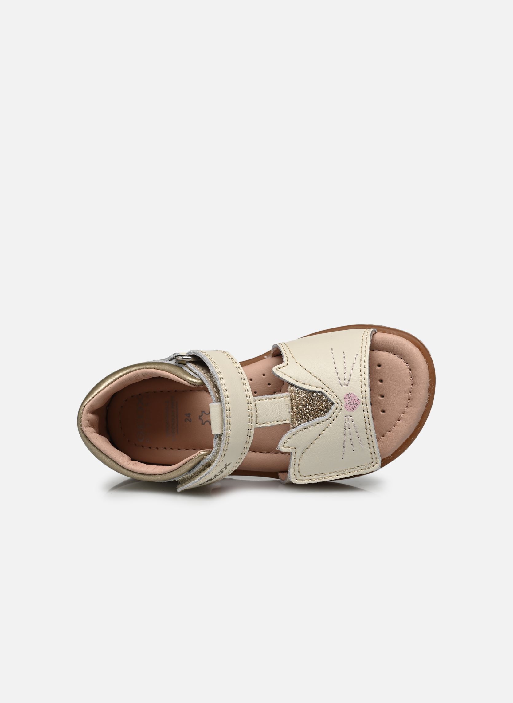Sandales B Verred B4521A fille blanc Geox Sandales B Verred B4521A fille blanc LT IVORY