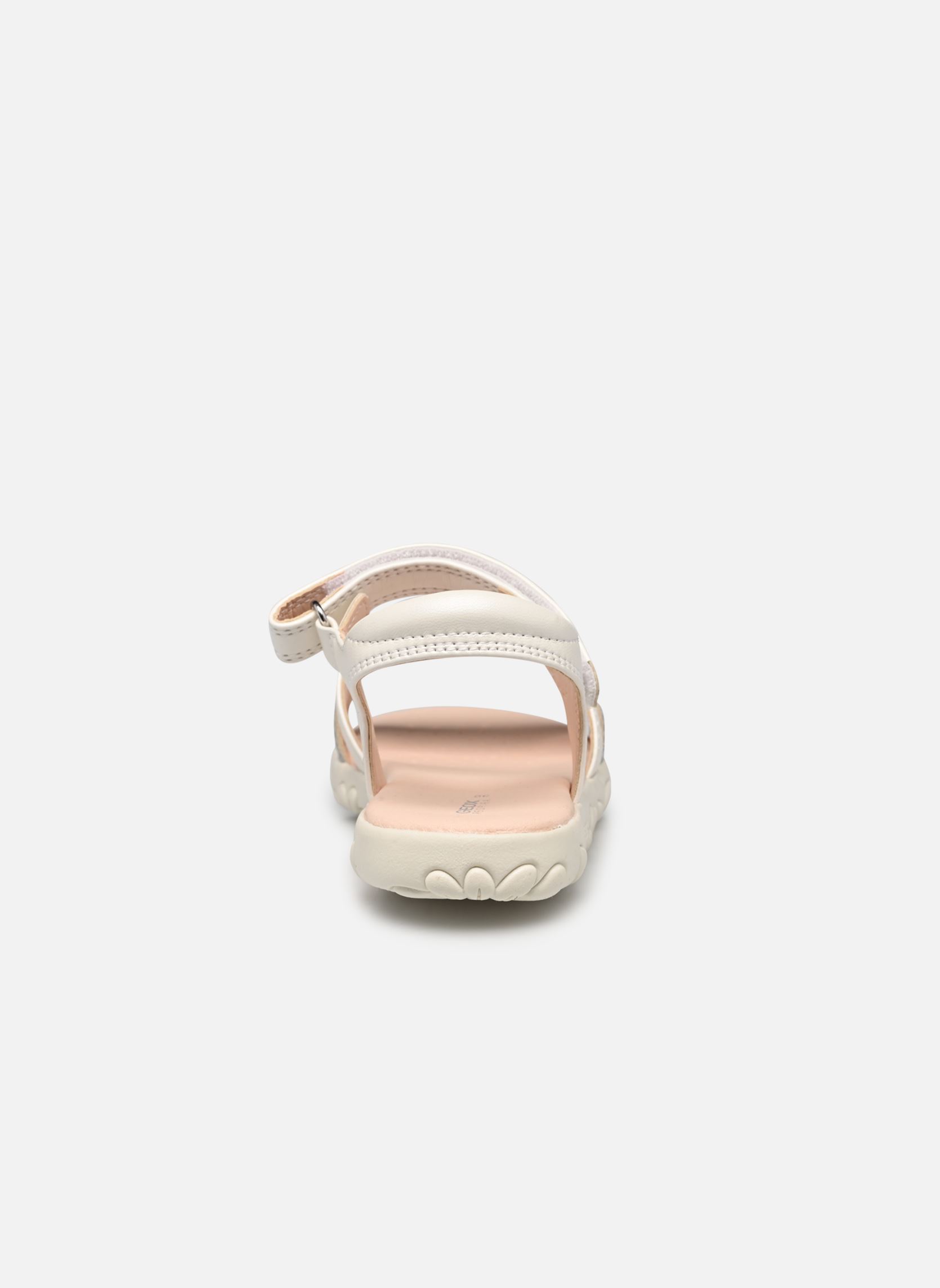 Sandales J Sandal Haiti Girl J458ZD fille blanc Geox Sandales J Sandal Haiti Girl J458ZD fille blanc White/silver