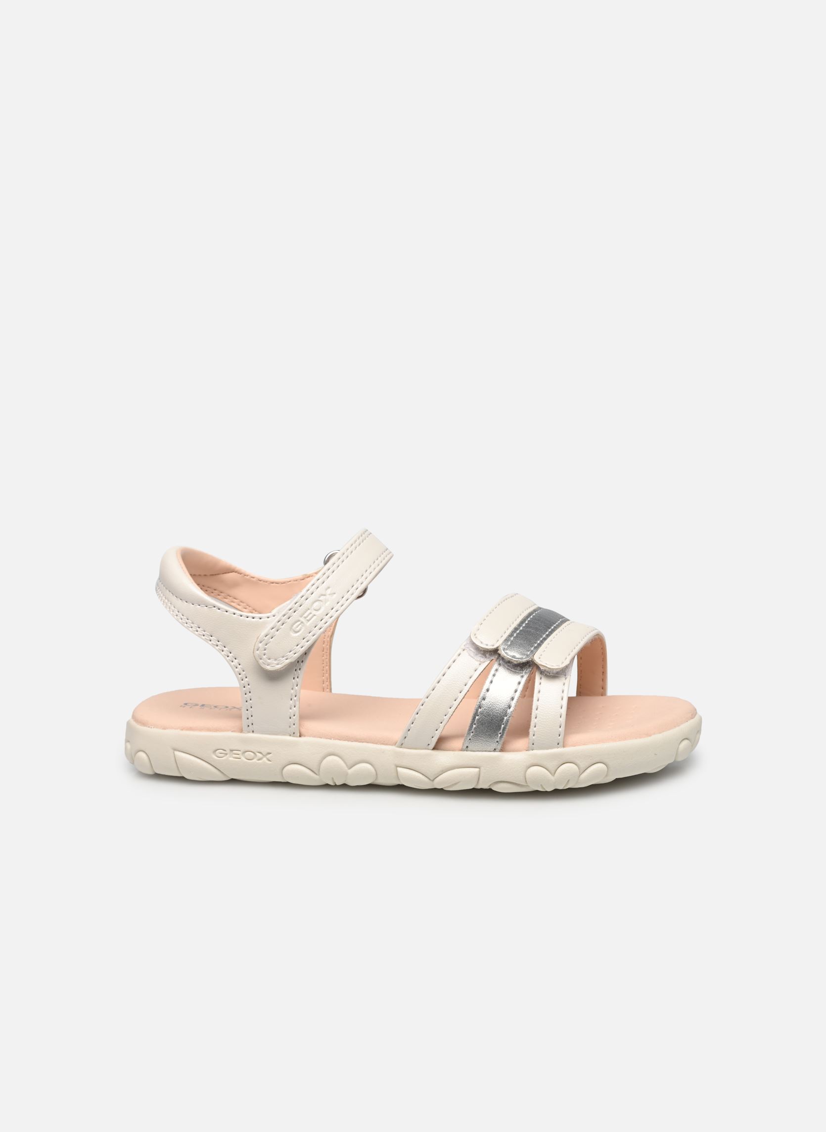 Sandales J Sandal Haiti Girl J458ZD fille blanc Geox Sandales J Sandal Haiti Girl J458ZD fille blanc White/silver