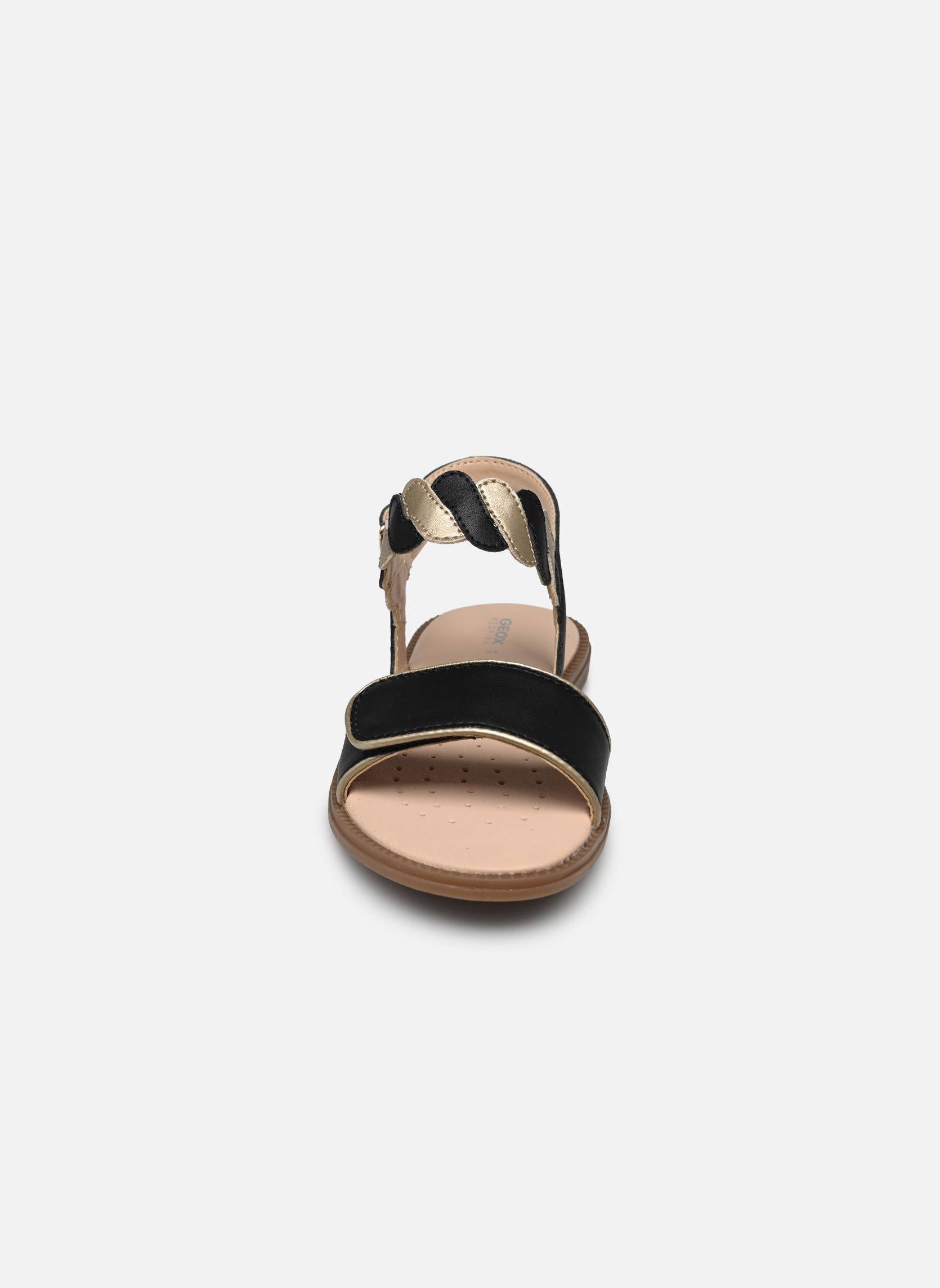 Sandales J Sandal Karly Girl J4535G fille noir Geox Sandales J Sandal Karly Girl J4535G fille noir Black/Platinum