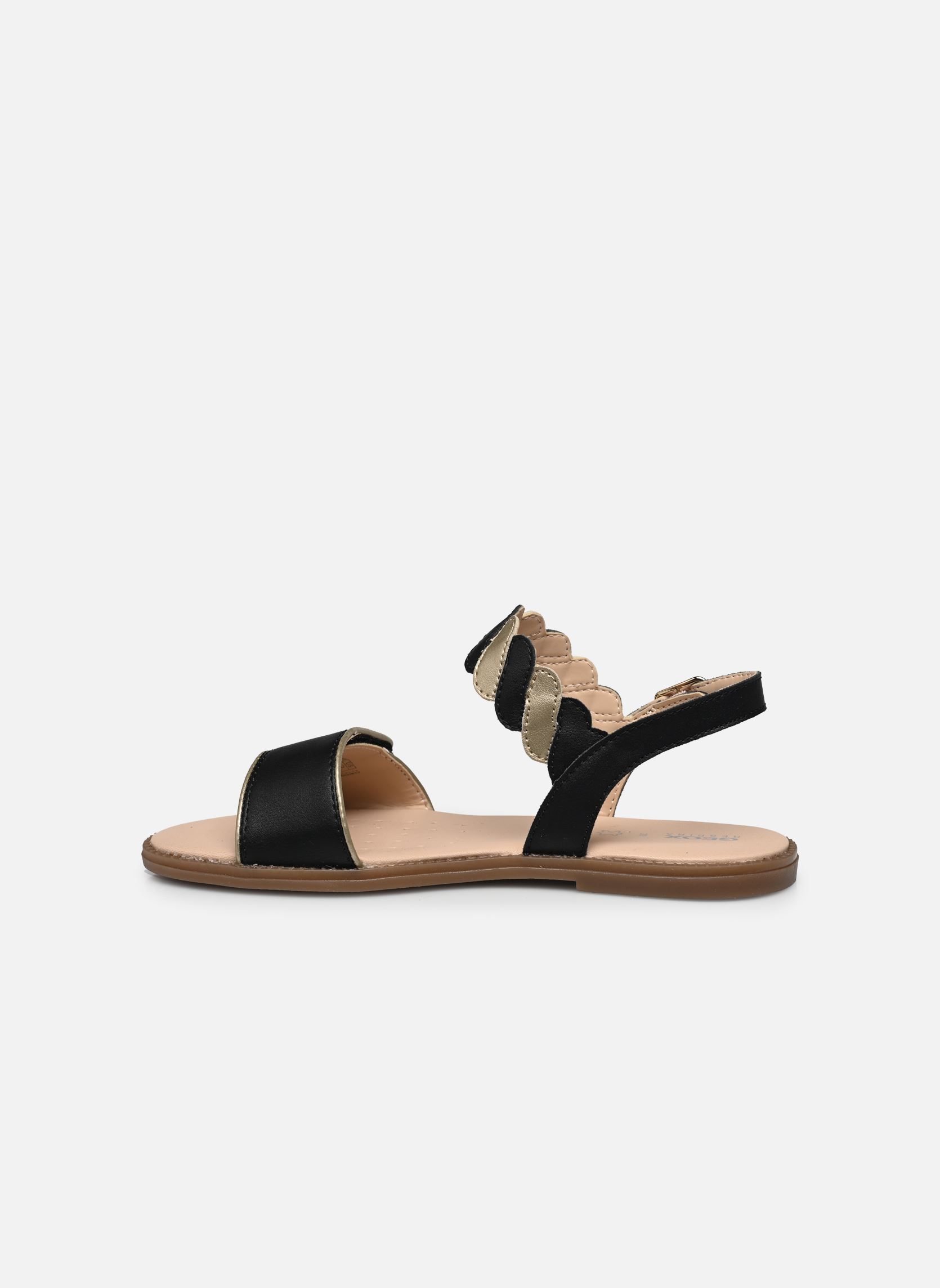 Sandales J Sandal Karly Girl J4535G fille noir Geox Sandales J Sandal Karly Girl J4535G fille noir Black/Platinum