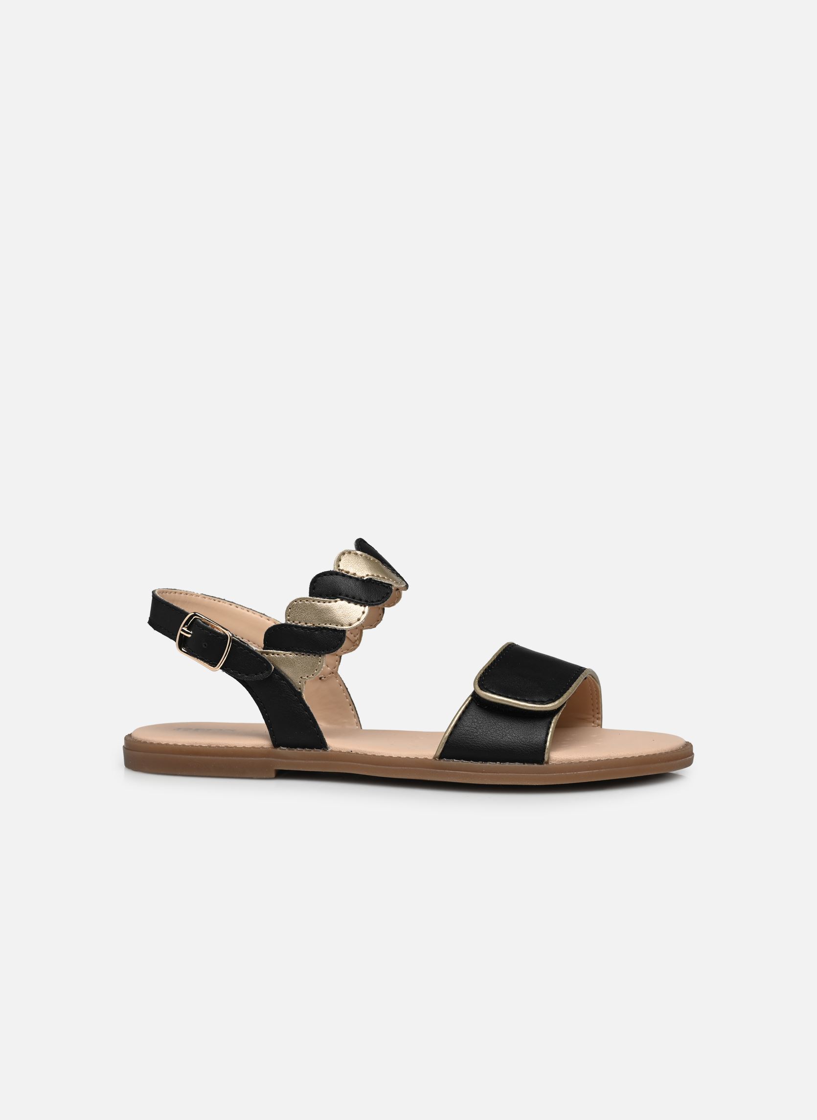 Sandales J Sandal Karly Girl J4535G fille noir Geox Sandales J Sandal Karly Girl J4535G fille noir Black/Platinum