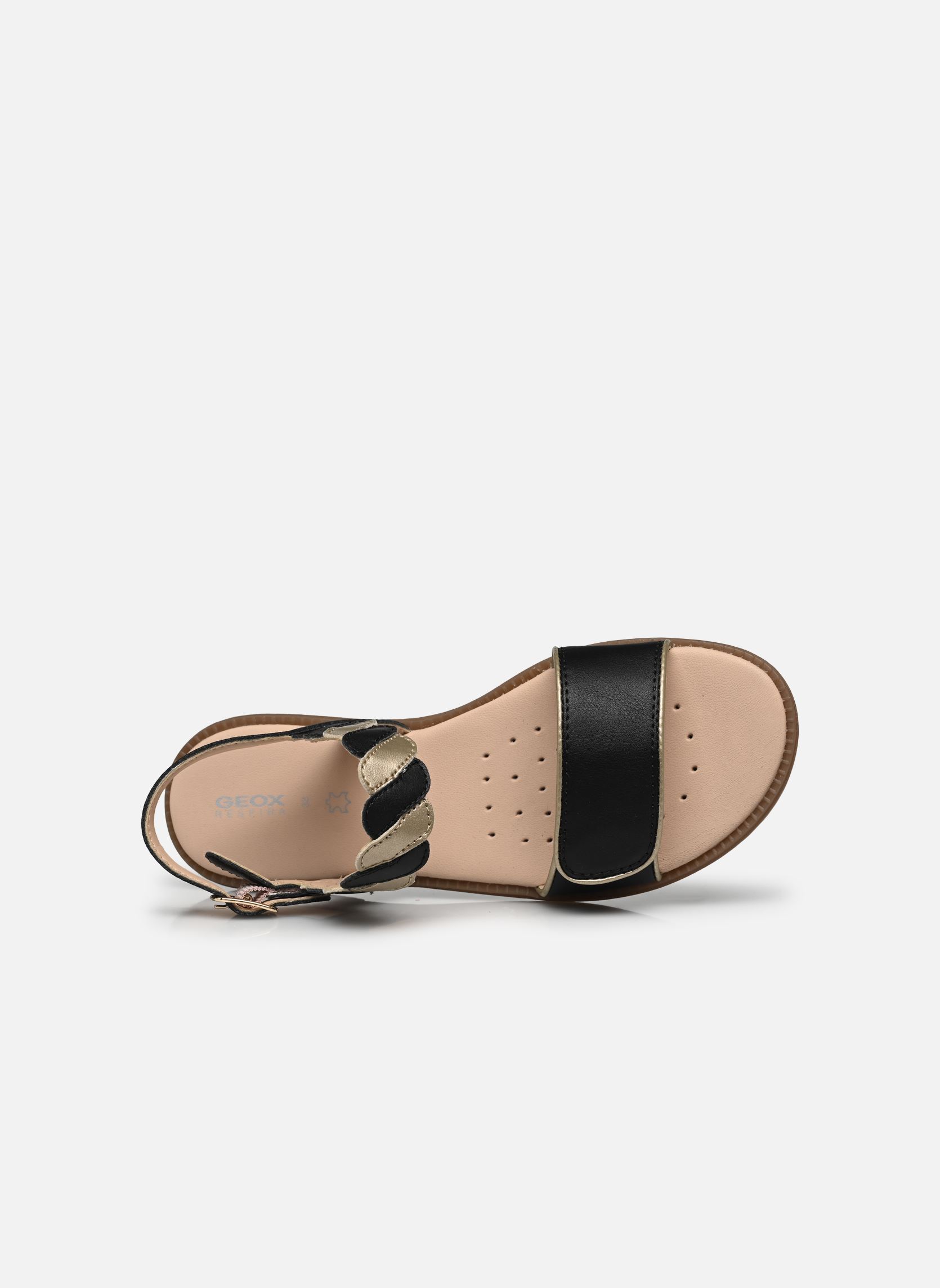 Sandales J Sandal Karly Girl J4535G fille noir Geox Sandales J Sandal Karly Girl J4535G fille noir Black/Platinum