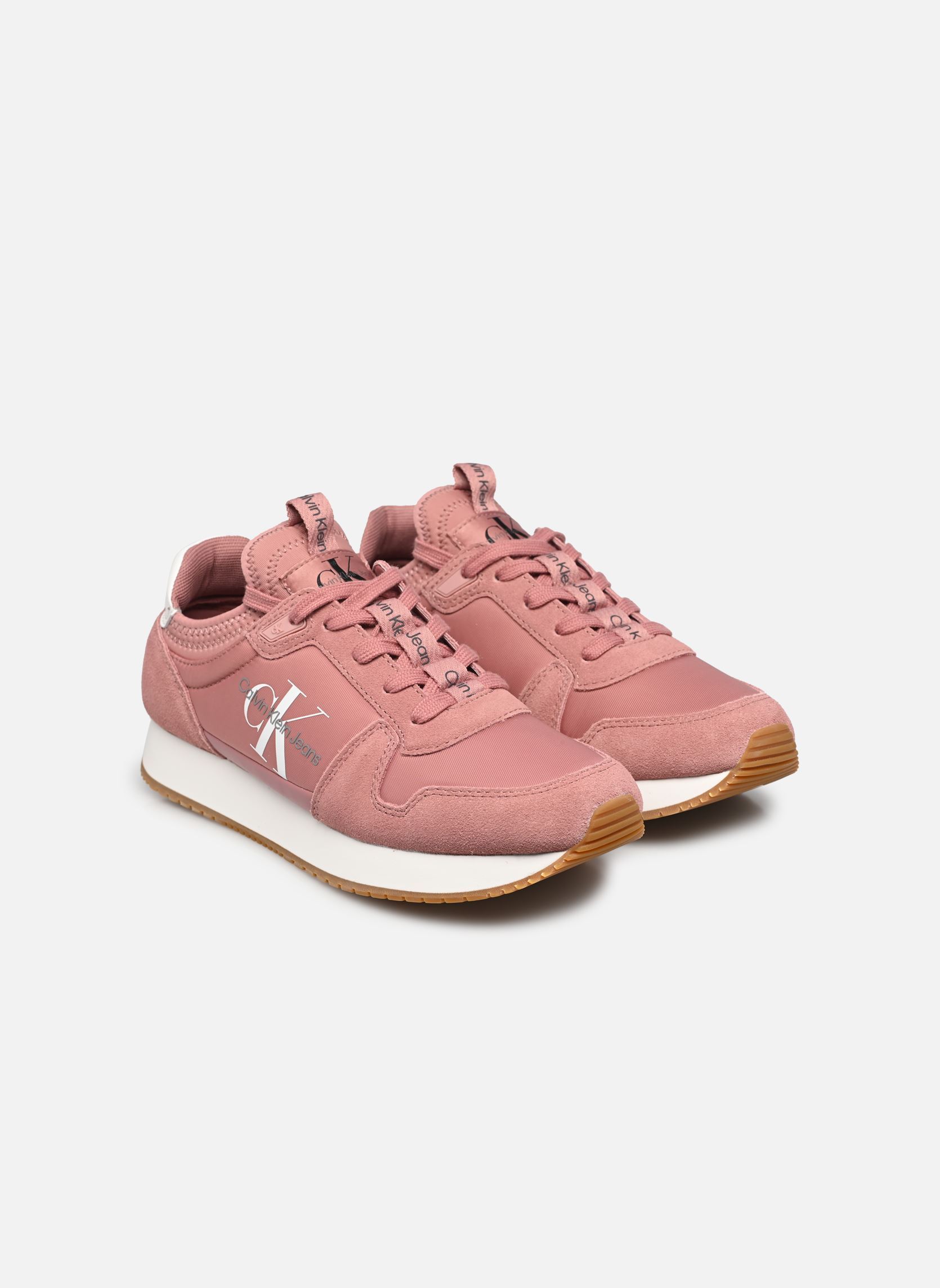 Sneaker RUNNER SOCK LACEUP N/ damen rosa Calvin Klein Sneaker RUNNER SOCK LACEUP N/ damen rosa ASH ROSE/BRIGHT WHITE