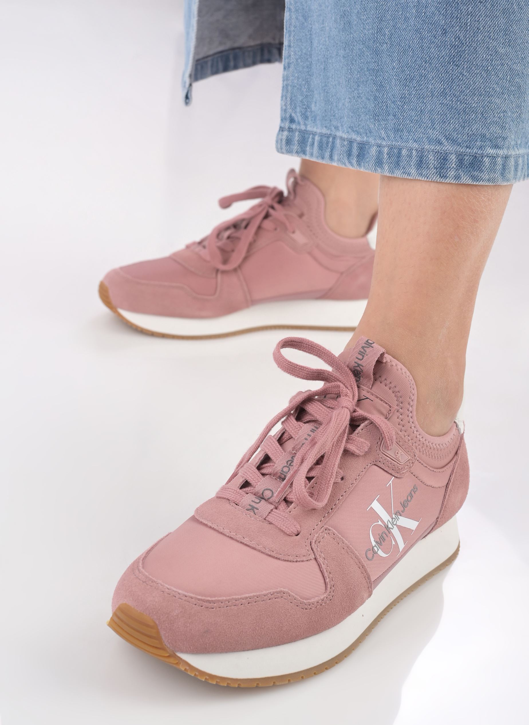 Sneaker RUNNER SOCK LACEUP N/ damen rosa Calvin Klein Sneaker RUNNER SOCK LACEUP N/ damen rosa ASH ROSE/BRIGHT WHITE