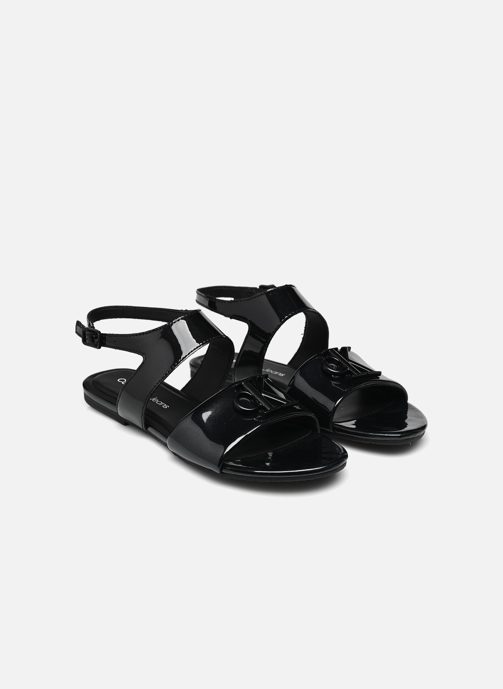 Sandali piatti FLAT SANDAL SLING BA donna nero Calvin Klein Sandali piatti FLAT SANDAL SLING BA donna nero BLACK