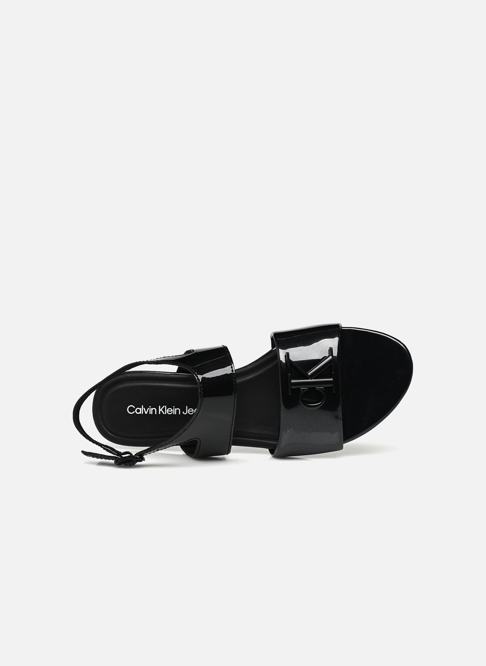 Sandali piatti FLAT SANDAL SLING BA donna nero Calvin Klein Sandali piatti FLAT SANDAL SLING BA donna nero BLACK