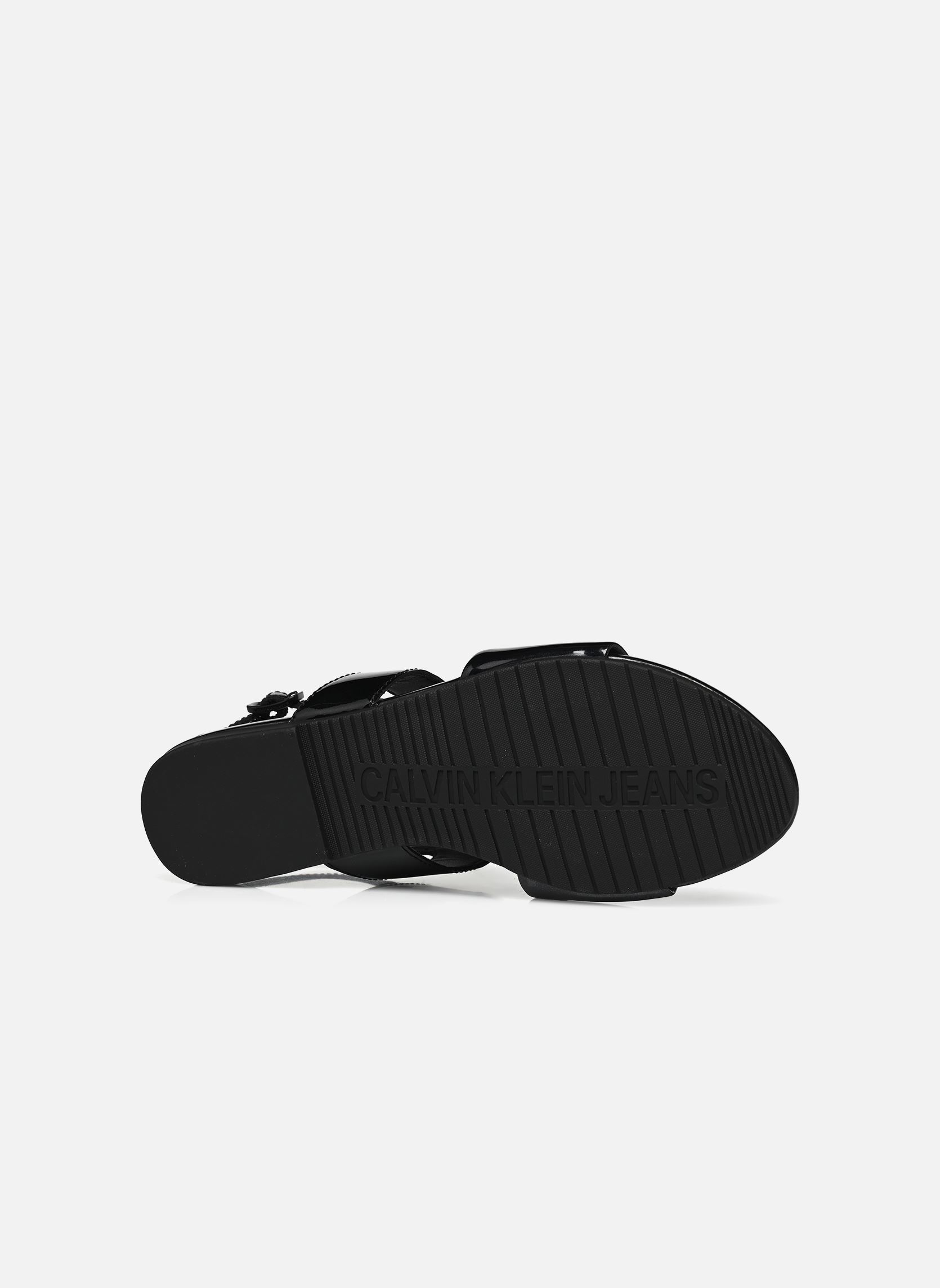 Sandali piatti FLAT SANDAL SLING BA donna nero Calvin Klein Sandali piatti FLAT SANDAL SLING BA donna nero BLACK