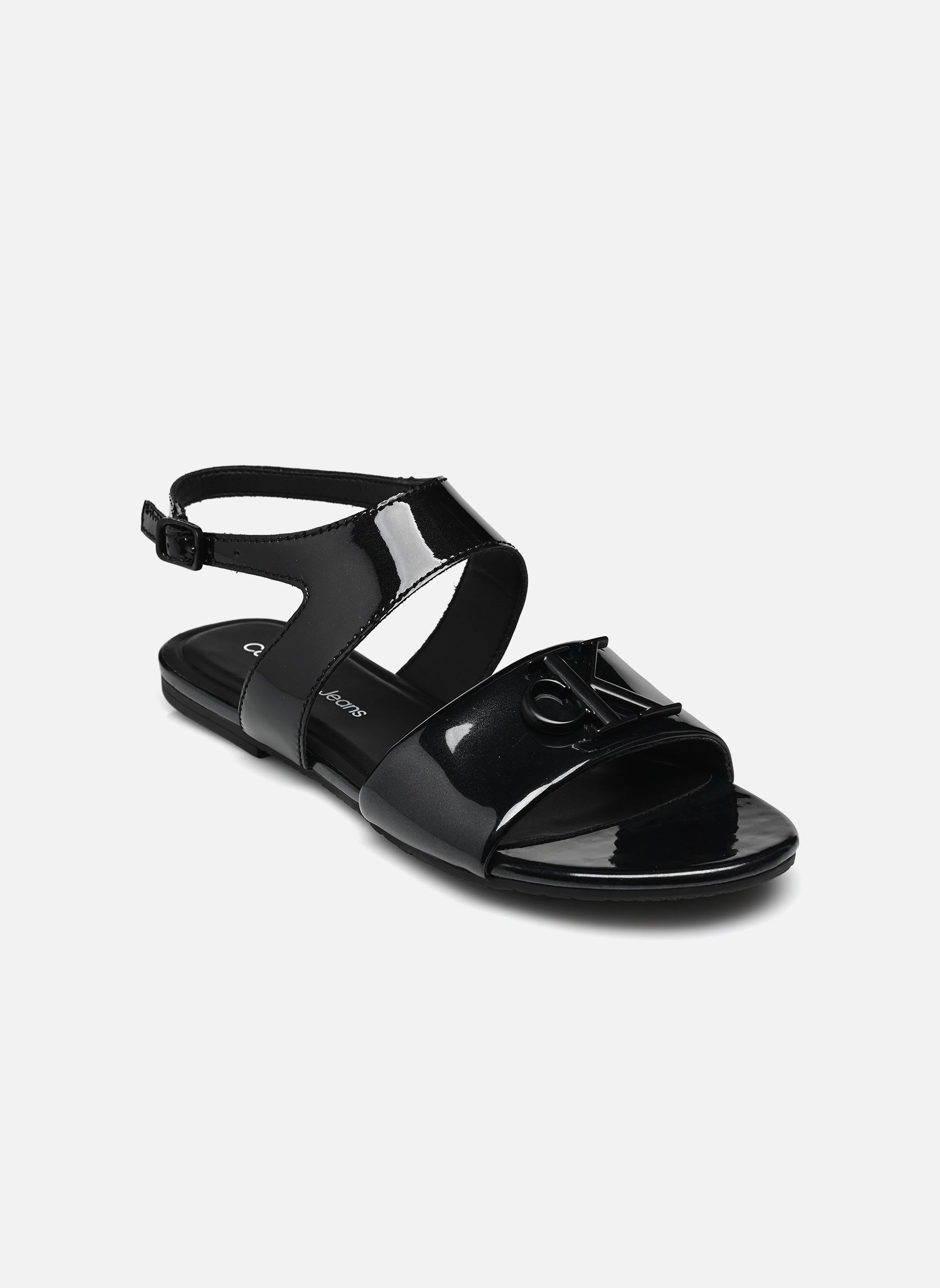 Sandali piatti FLAT SANDAL SLING BA donna nero Calvin Klein Sandali piatti FLAT SANDAL SLING BA donna nero BLACK