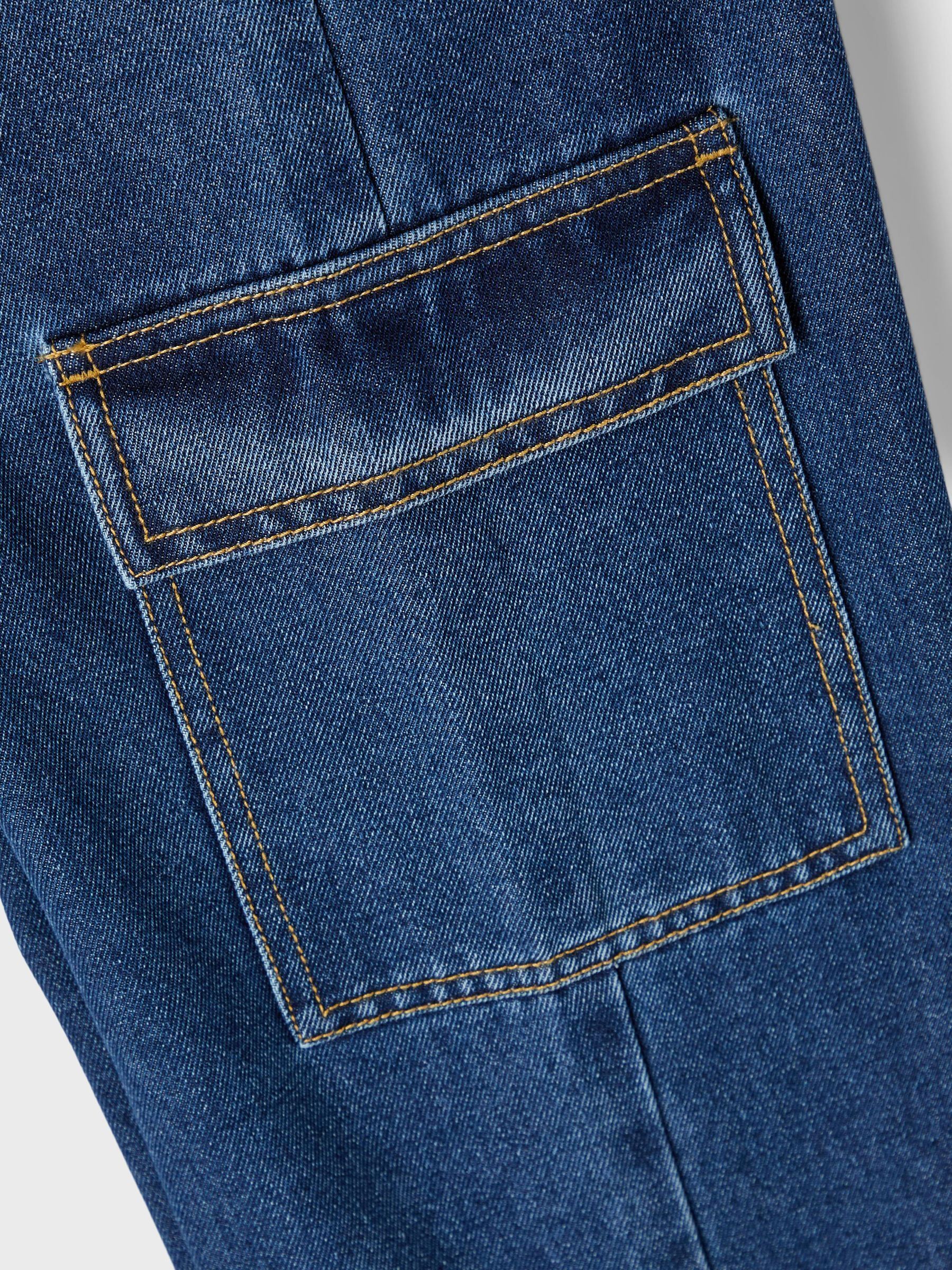 Jeans Nkfrose Hw Wide Cargo Jeans 6190-Bs Noos fille bleu Name it Jeans Nkfrose Hw Wide Cargo Jeans 6190-Bs Noos fille bleu Dark Blue Denim