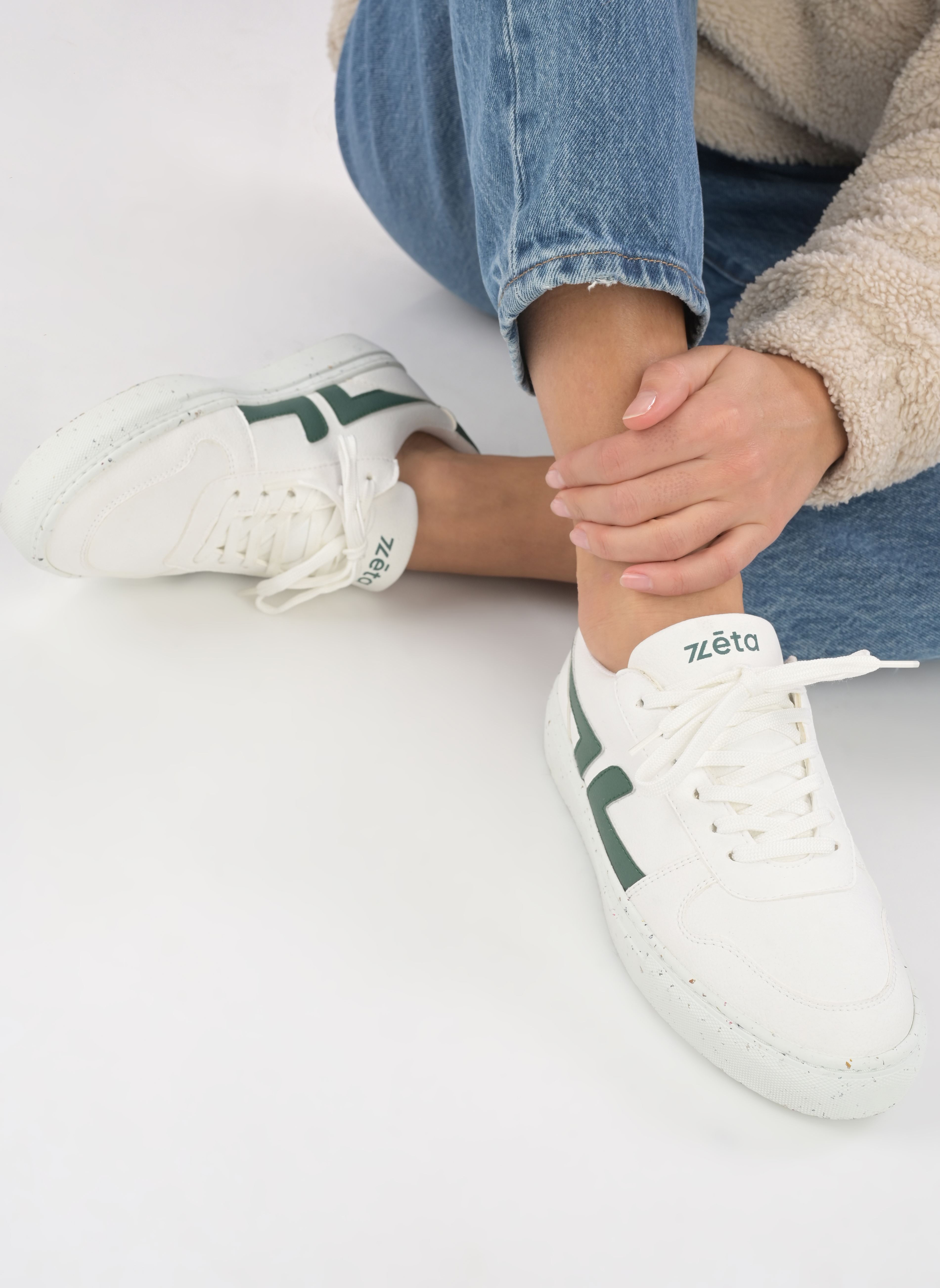Sneaker ALPHA LACET damen weiß Zèta Sneaker ALPHA LACET damen weiß VERT