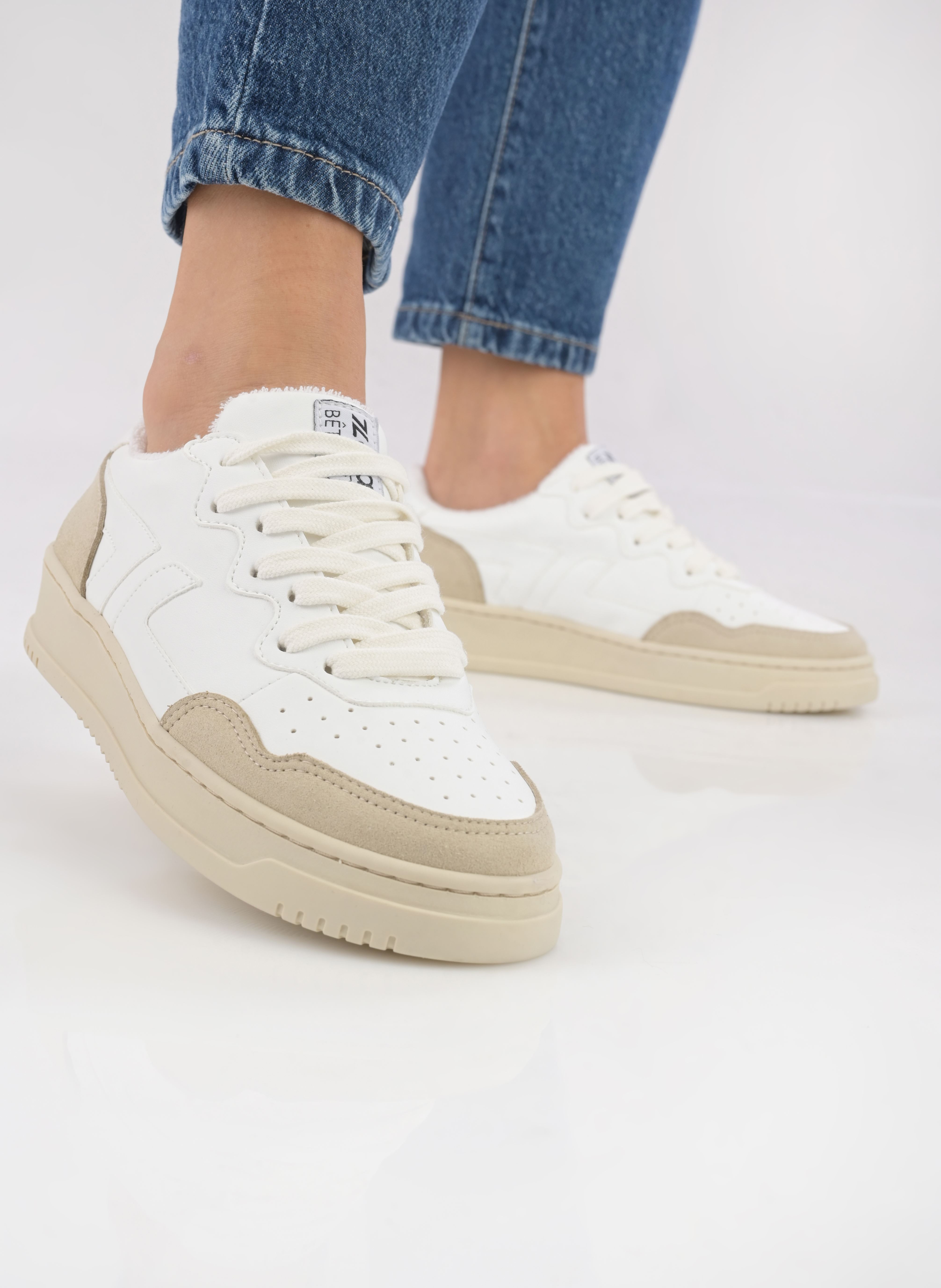 Sneakers BETA B1 wit Zèta Sneakers BETA B1 wit BLANC