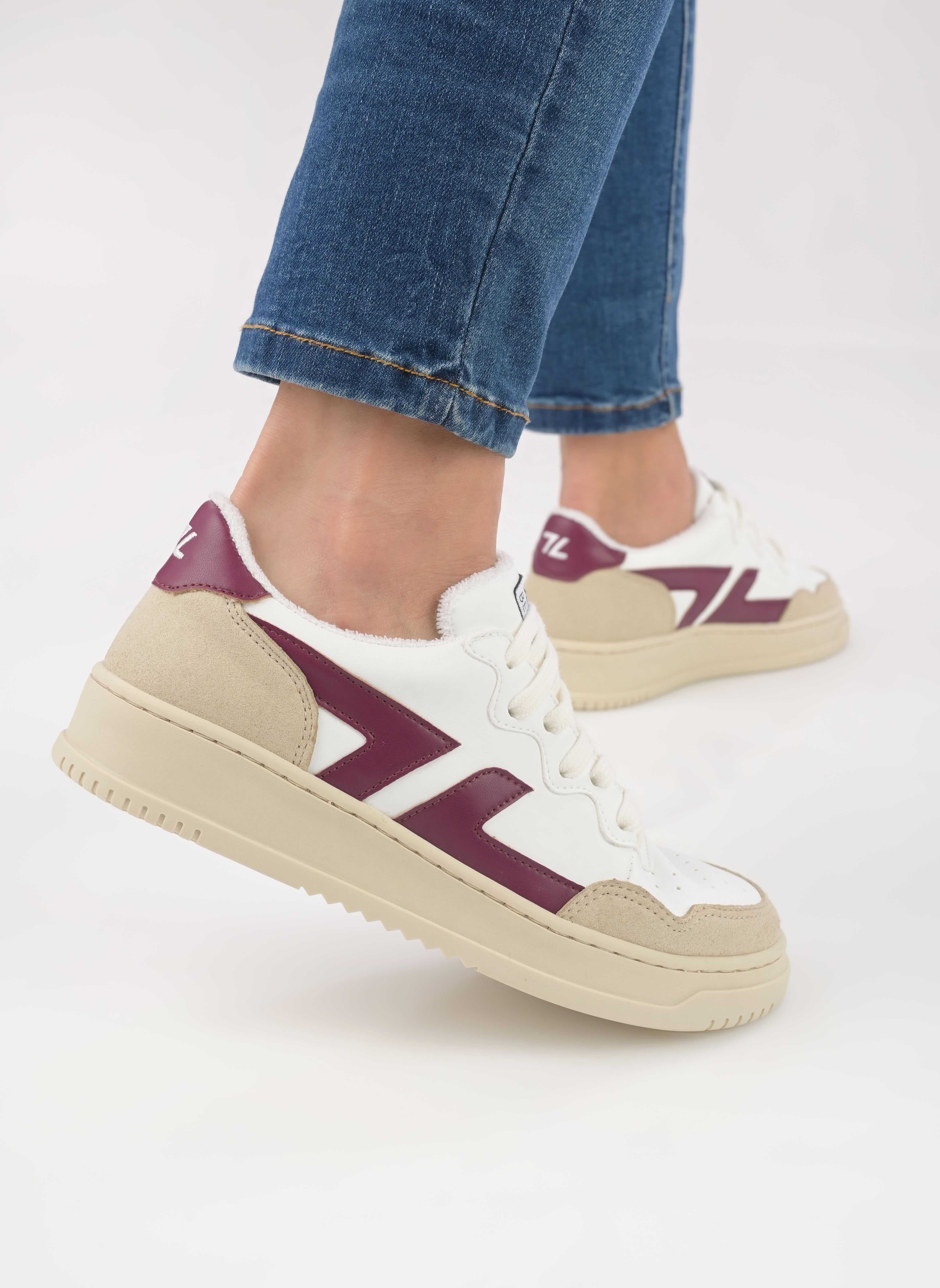 Sneaker BETA B1 damen weiß Zèta Sneaker BETA B1 damen weiß VIOLET