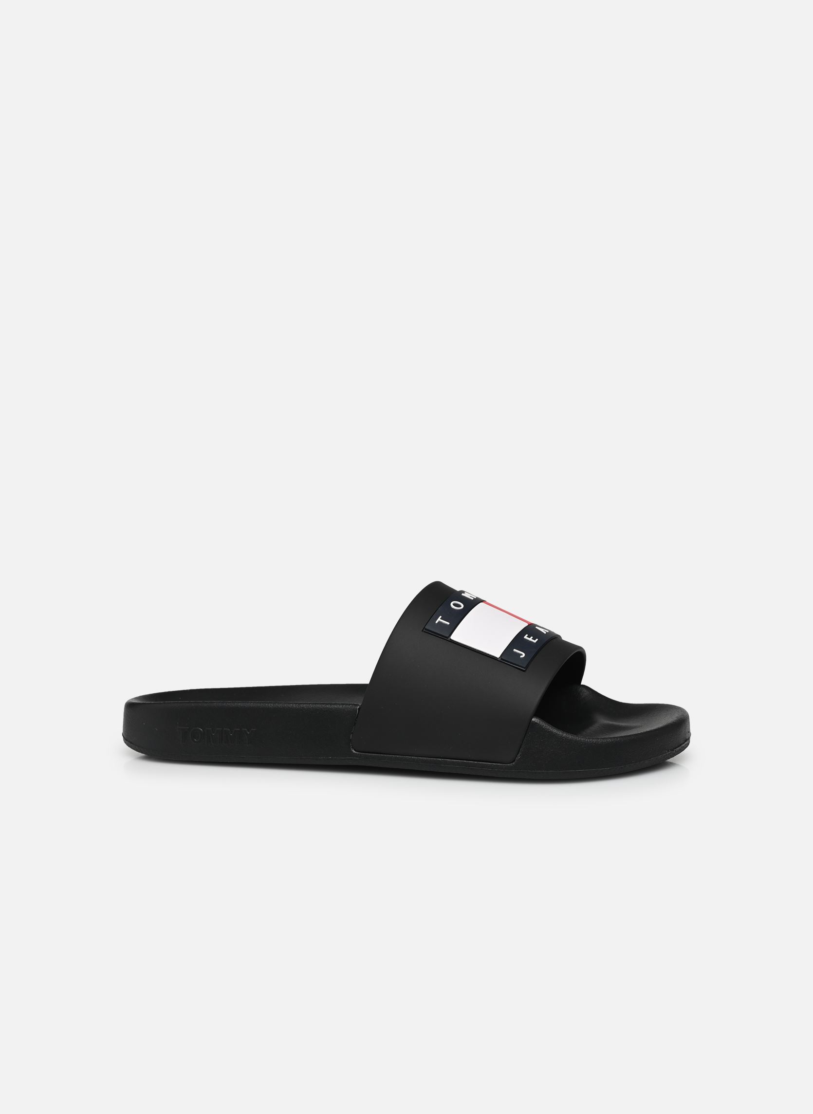 Sandales plates TOMMY JEANS FLAG POO femme noir Tommy Jeans Sandales plates TOMMY JEANS FLAG POO femme noir BLACK