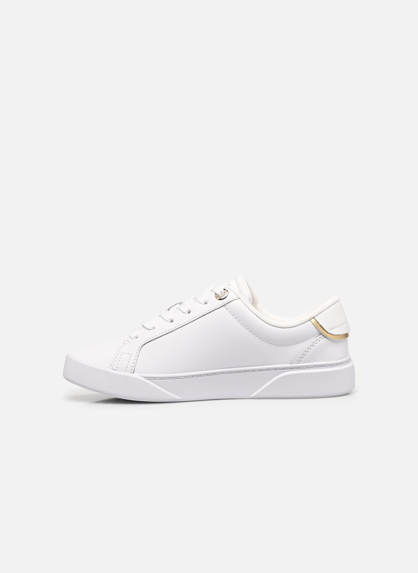 Lage sneakers CHIC HW COURT SNEAKE dames wit Tommy Hilfiger Lage sneakers CHIC HW COURT SNEAKE dames wit WHITE