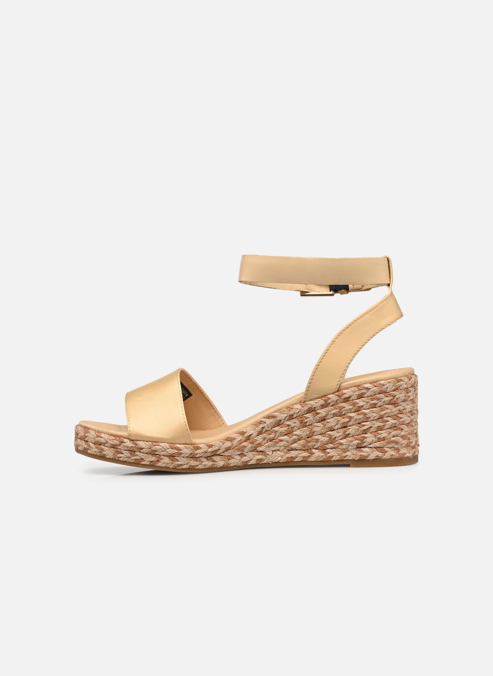 Espadrilles compensées et plateformes COLORFUL WEDGE SATIN femme beige Tommy Hilfiger Espadrilles compensées et plateformes COLORFUL WEDGE SATIN femme beige HARVEST WHEAT