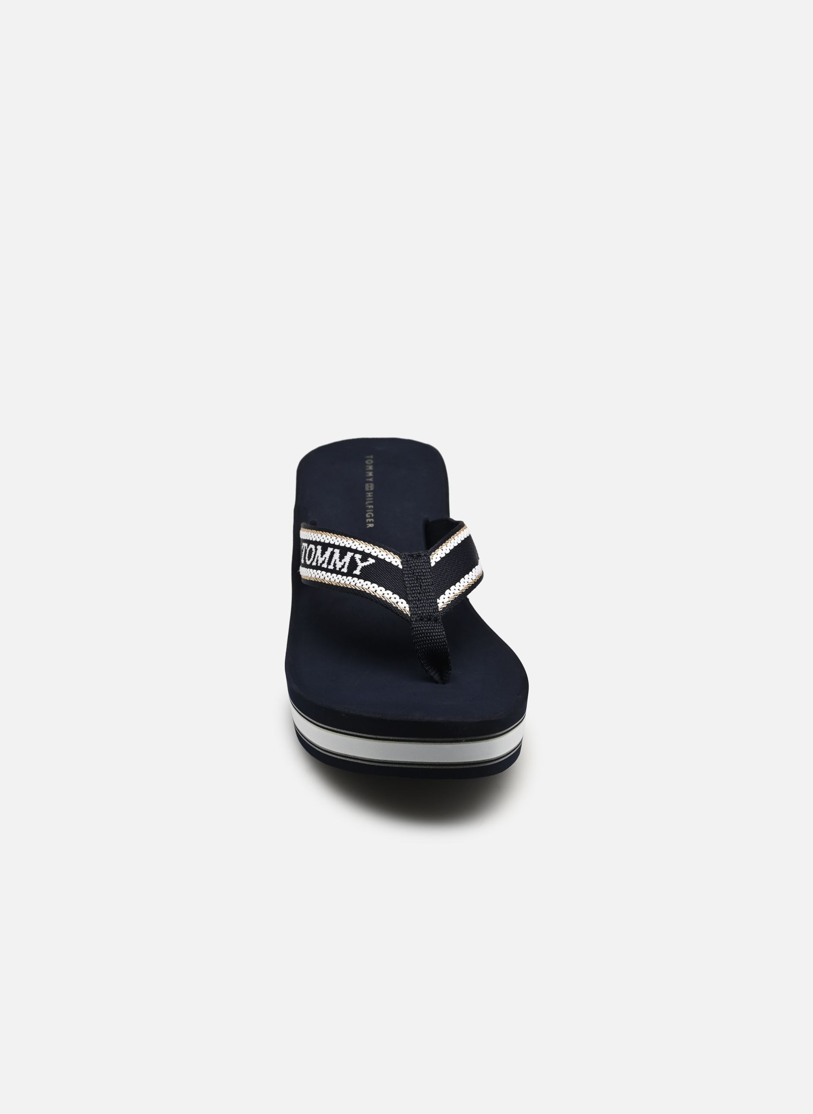 Slippers HILFIGER WEDGE BEACH dames blauw Tommy Hilfiger Slippers HILFIGER WEDGE BEACH dames blauw SPACE BLUE