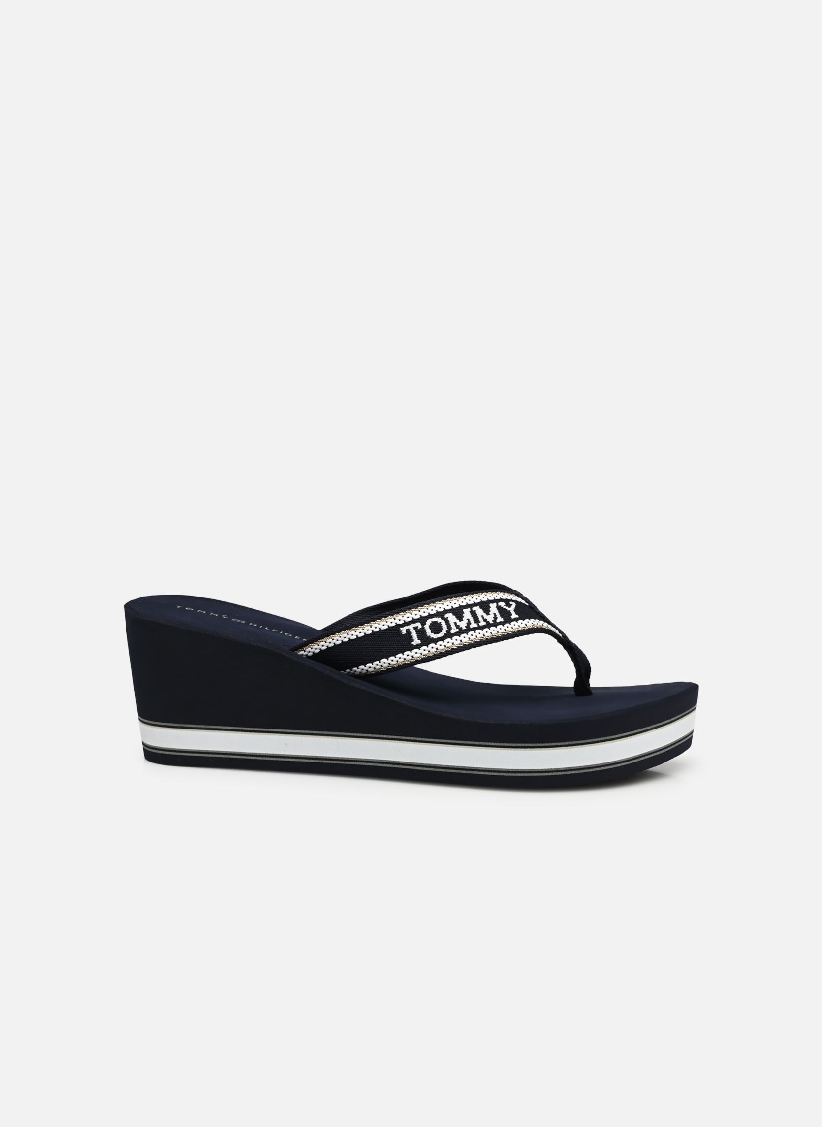 Slippers HILFIGER WEDGE BEACH dames blauw Tommy Hilfiger Slippers HILFIGER WEDGE BEACH dames blauw SPACE BLUE