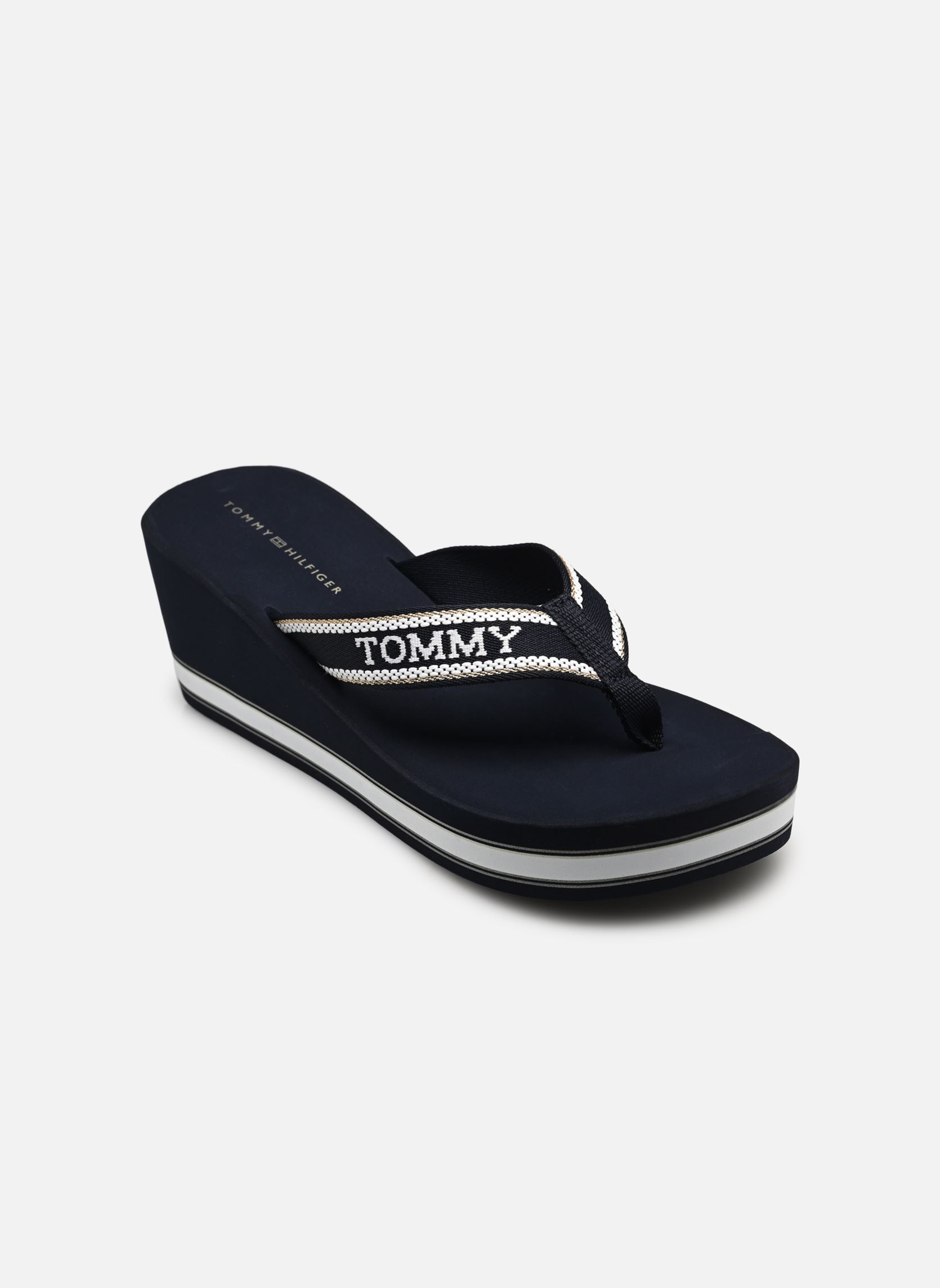 Slippers HILFIGER WEDGE BEACH dames blauw Tommy Hilfiger Slippers HILFIGER WEDGE BEACH dames blauw SPACE BLUE