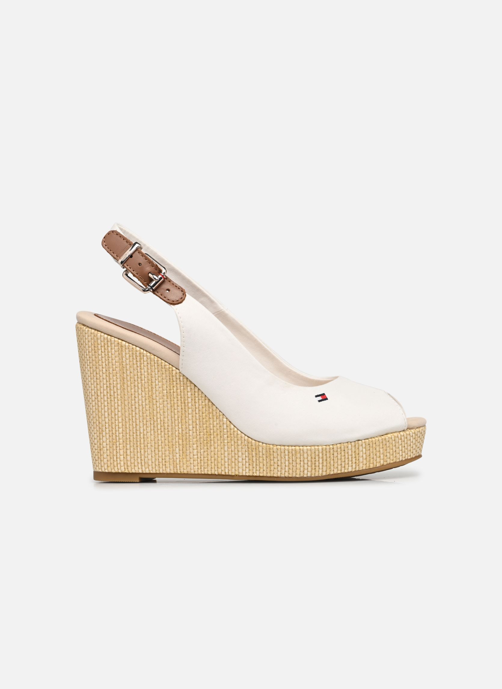 Espadrilles compensées et plateformes ICONIC ELENA SLING B femme blanc Tommy Hilfiger Espadrilles compensées et plateformes ICONIC ELENA SLING B femme blanc ECRU