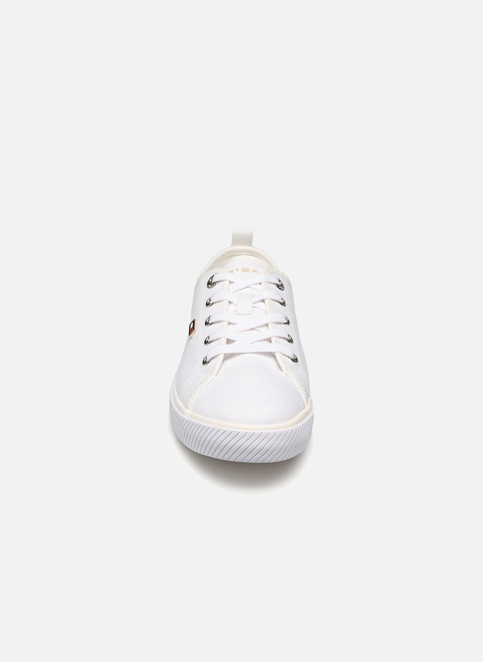 Baskets VULC CANVAS SNEAKER femme blanc Tommy Hilfiger Baskets VULC CANVAS SNEAKER femme blanc WHITE