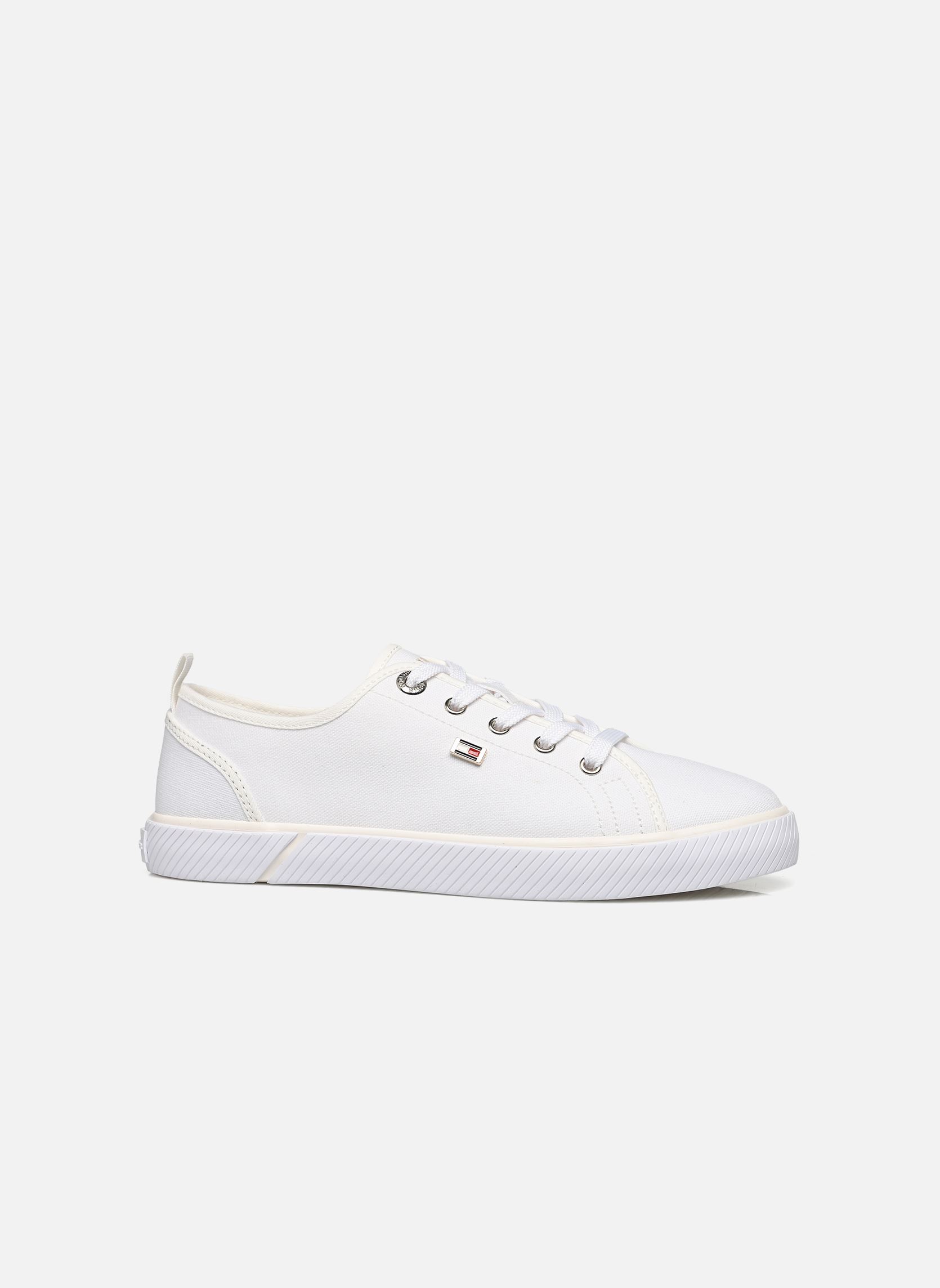 Baskets VULC CANVAS SNEAKER femme blanc Tommy Hilfiger Baskets VULC CANVAS SNEAKER femme blanc WHITE