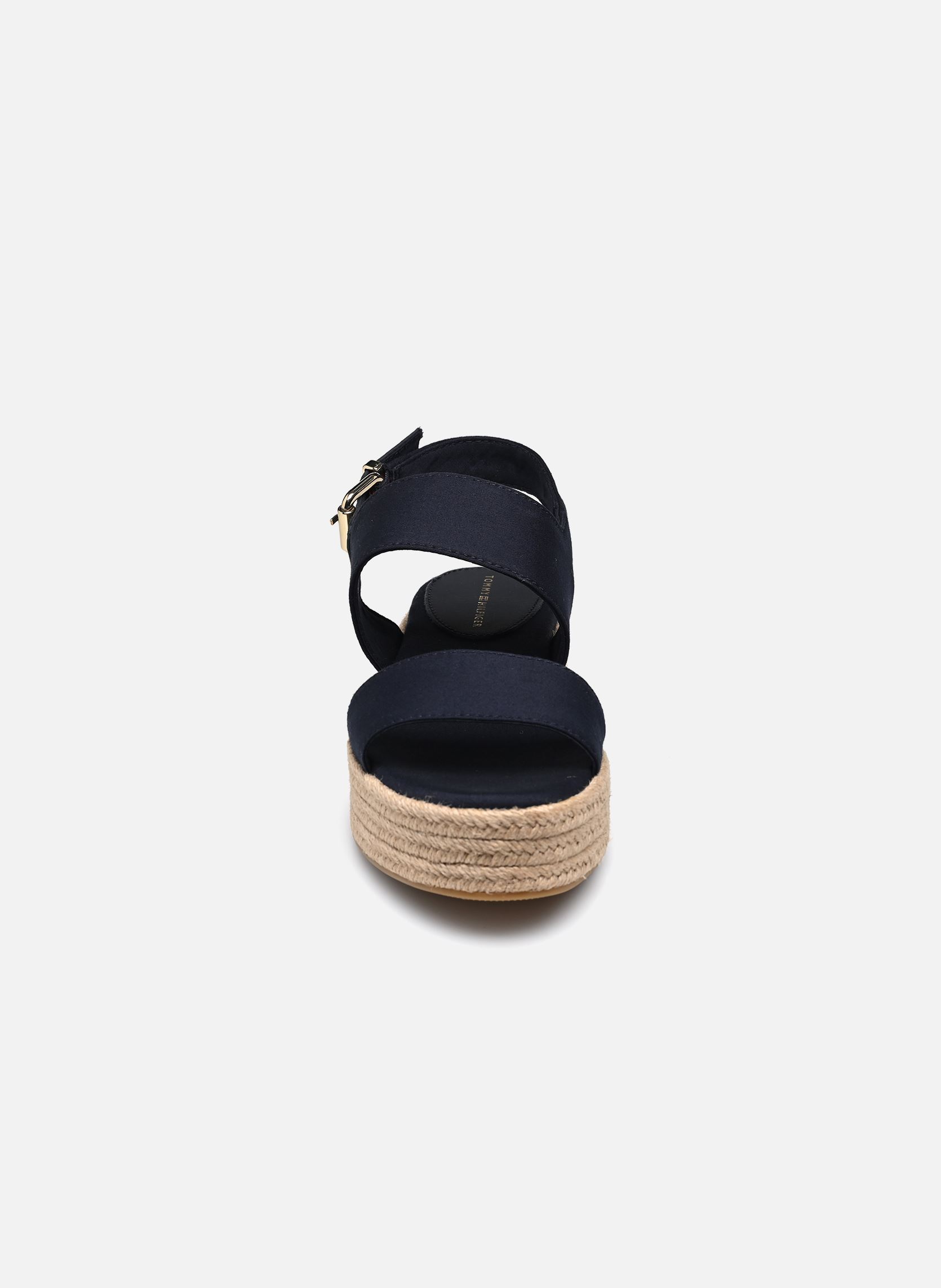 Espadrilles met sleehak en plateau MID WEDGE SANDAL dames blauw Tommy Hilfiger Espadrilles met sleehak en plateau MID WEDGE SANDAL dames blauw SPACE BLUE