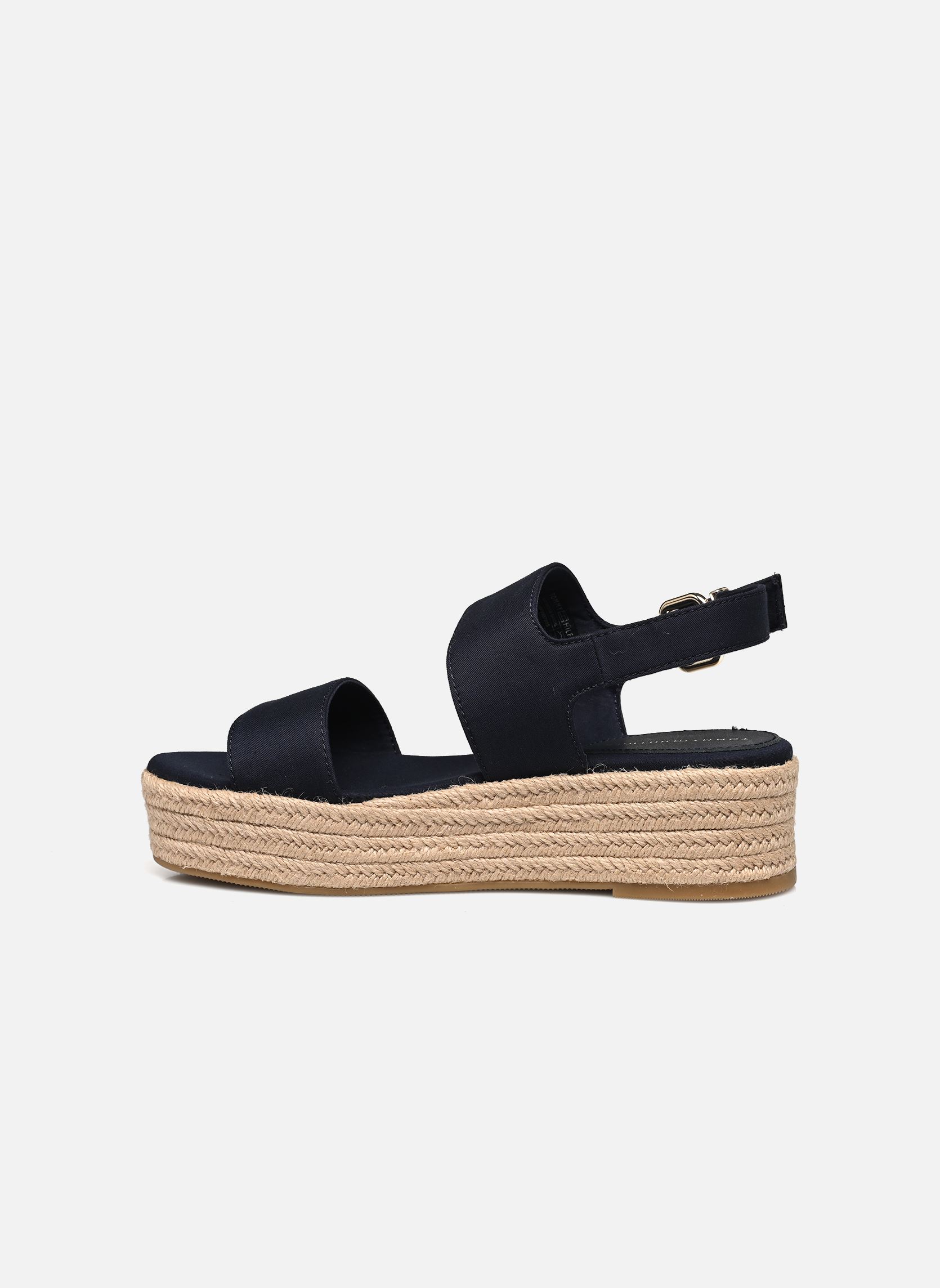 Espadrilles met sleehak en plateau MID WEDGE SANDAL dames blauw Tommy Hilfiger Espadrilles met sleehak en plateau MID WEDGE SANDAL dames blauw SPACE BLUE