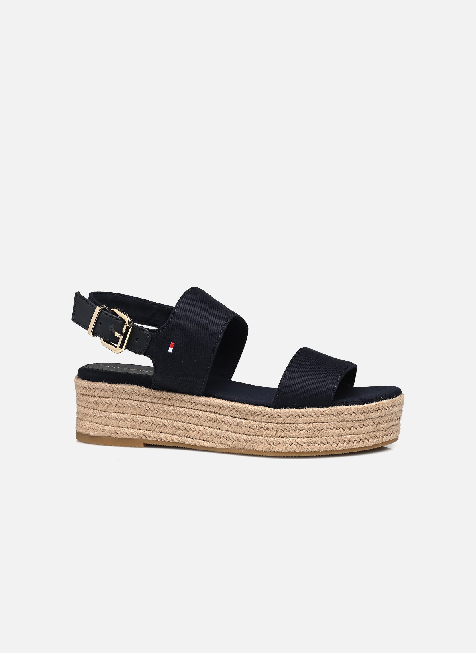 Espadrilles met sleehak en plateau MID WEDGE SANDAL dames blauw Tommy Hilfiger Espadrilles met sleehak en plateau MID WEDGE SANDAL dames blauw SPACE BLUE
