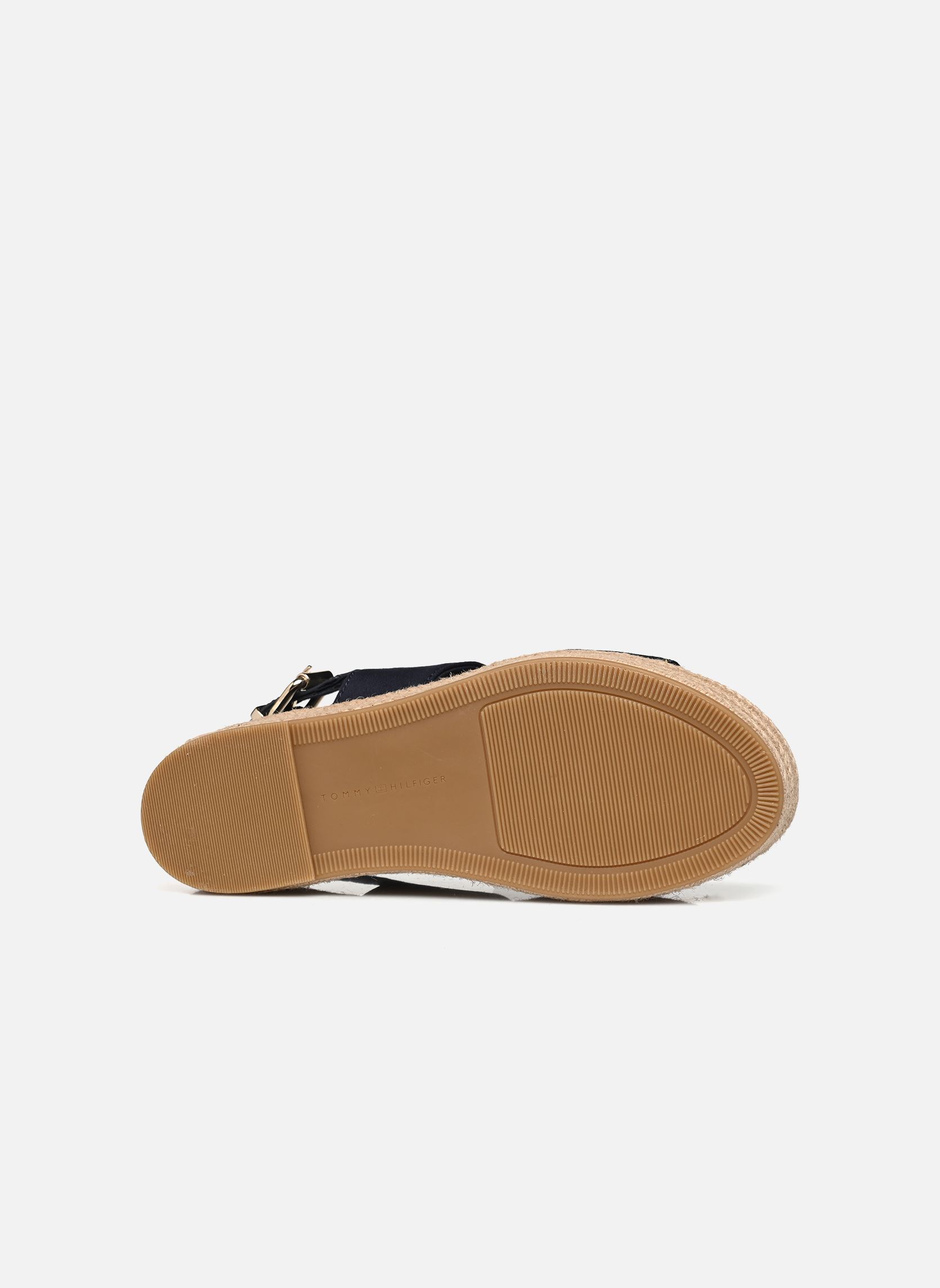 Espadrilles met sleehak en plateau MID WEDGE SANDAL dames blauw Tommy Hilfiger Espadrilles met sleehak en plateau MID WEDGE SANDAL dames blauw SPACE BLUE