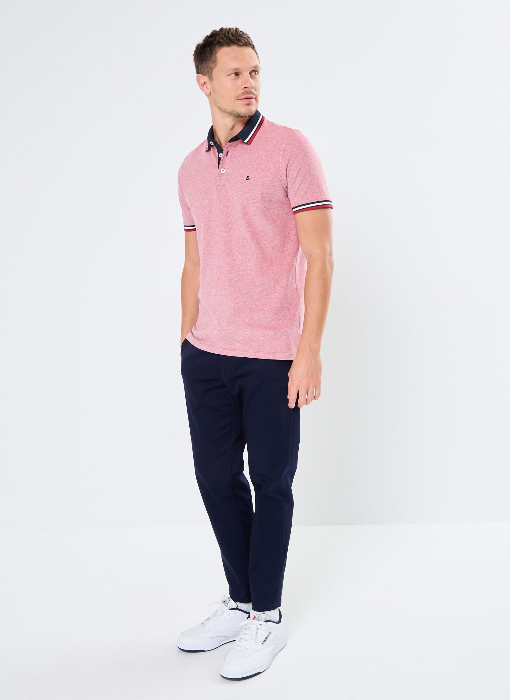 Kurzarm-Poloshirts JJEPAULOS POLO SS NOOS herren rot Jack & Jones Kurzarm-Poloshirts JJEPAULOS POLO SS NOOS herren rot RIO RED