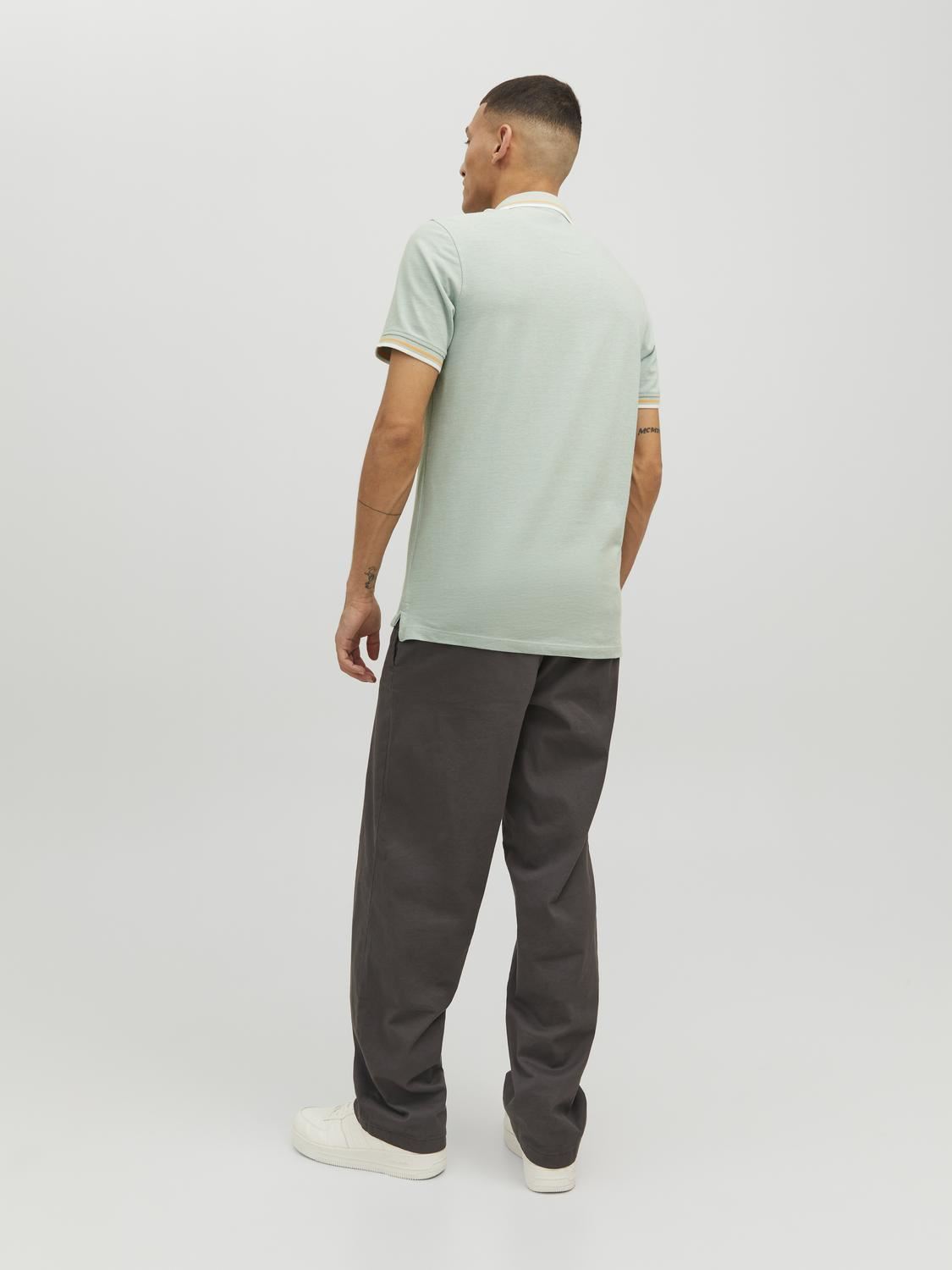 Polos manches courtes JJEPAULOS POLO SS NOOS homme vert Jack & Jones Polos manches courtes JJEPAULOS POLO SS NOOS homme vert ICEBERG GREEN