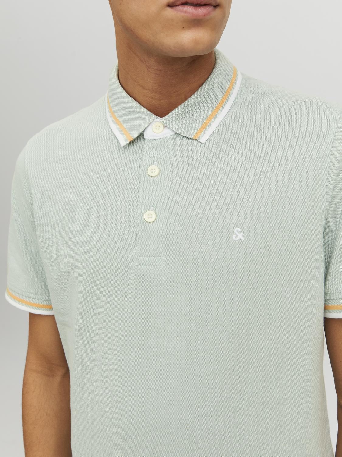 Polos manches courtes JJEPAULOS POLO SS NOOS homme vert Jack & Jones Polos manches courtes JJEPAULOS POLO SS NOOS homme vert ICEBERG GREEN