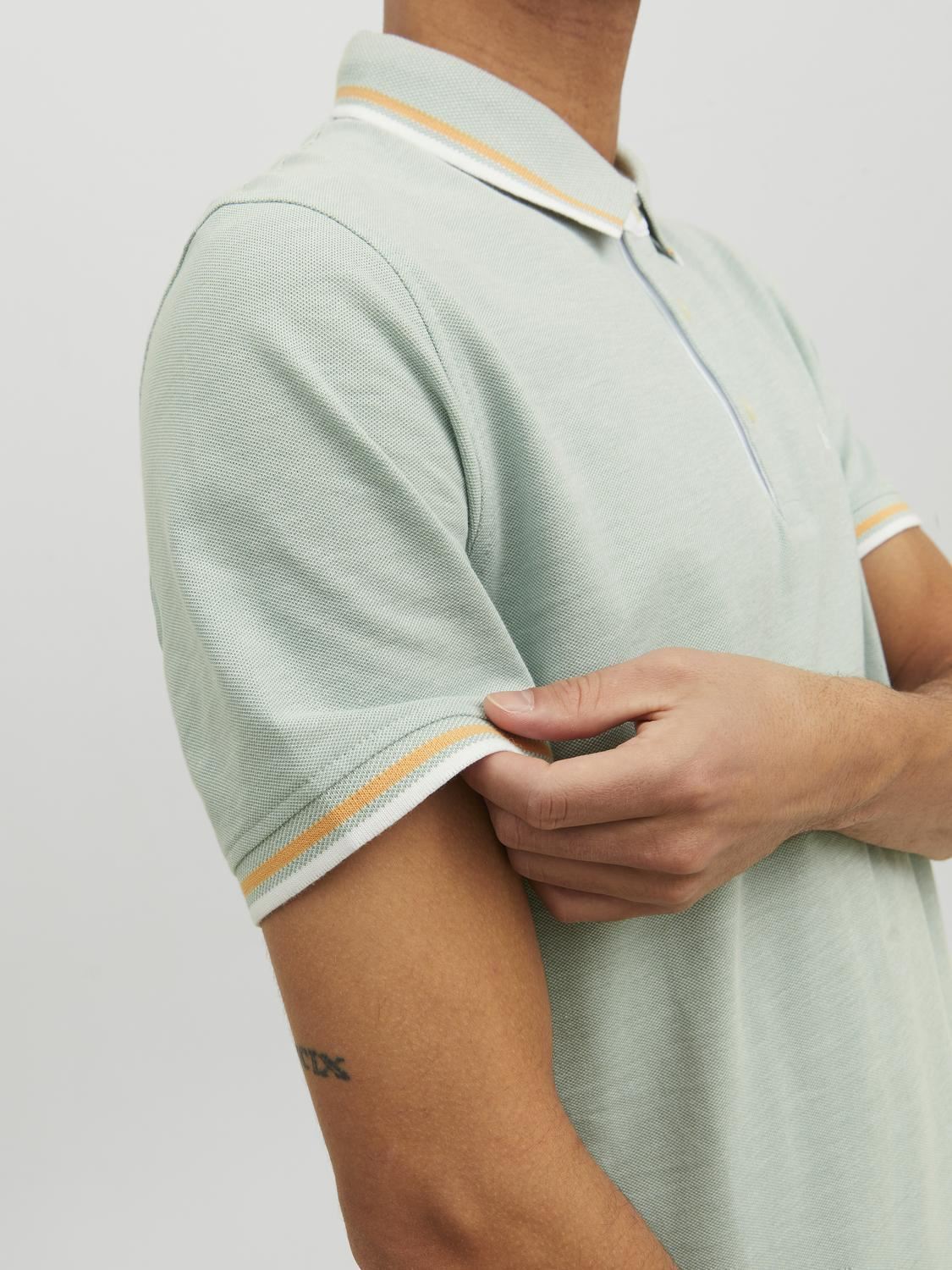 Polos manches courtes JJEPAULOS POLO SS NOOS homme vert Jack & Jones Polos manches courtes JJEPAULOS POLO SS NOOS homme vert ICEBERG GREEN