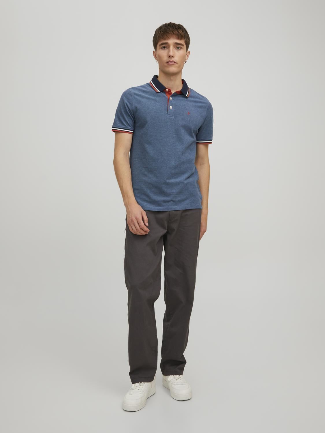 Kurzarm-Poloshirts JJEPAULOS POLO SS NOOS herren blau Jack & Jones Kurzarm-Poloshirts JJEPAULOS POLO SS NOOS herren blau DENIM BLUE
