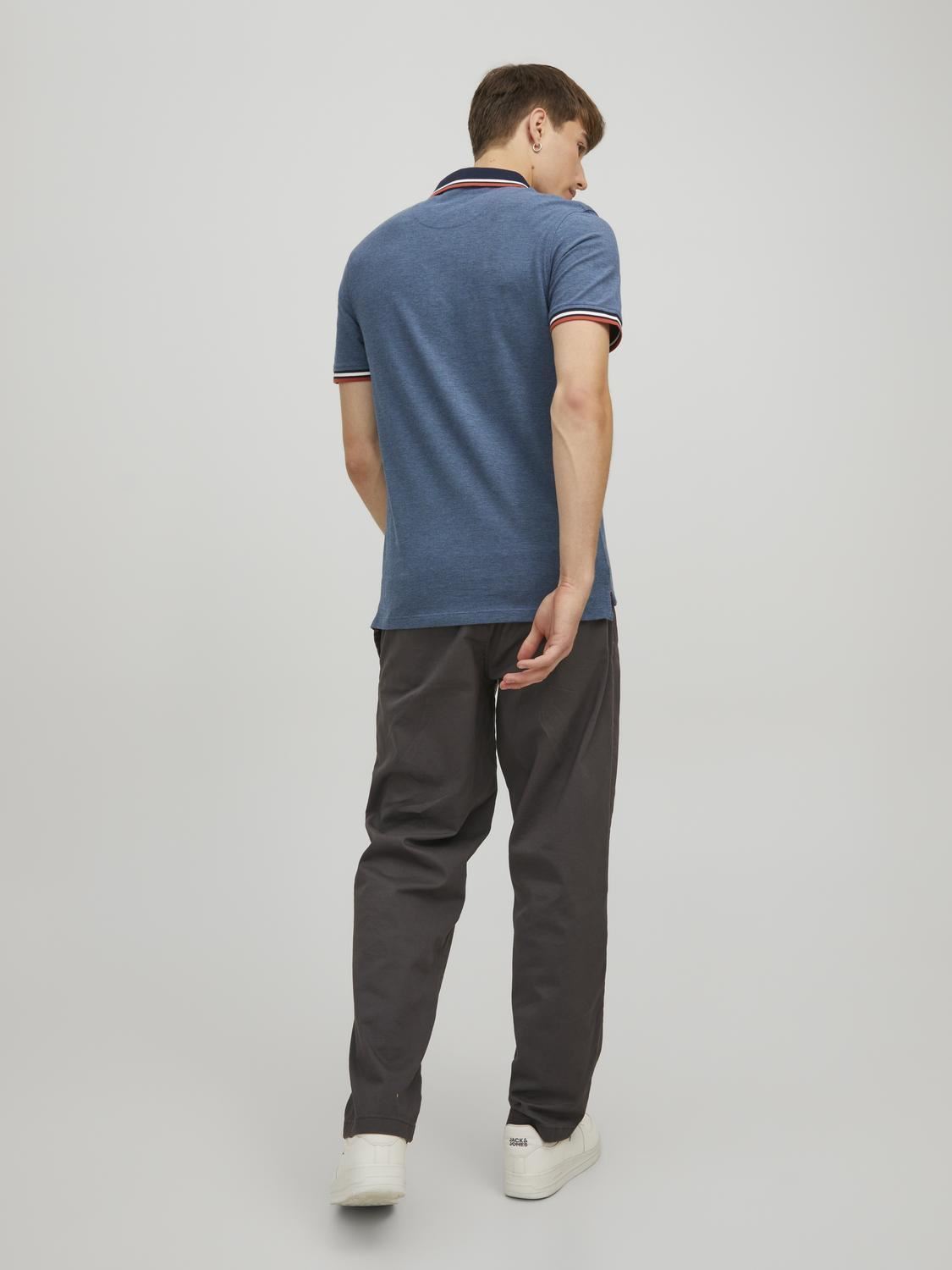 Kurzarm-Poloshirts JJEPAULOS POLO SS NOOS herren blau Jack & Jones Kurzarm-Poloshirts JJEPAULOS POLO SS NOOS herren blau DENIM BLUE
