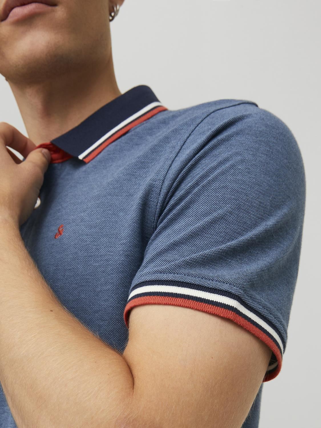 Kurzarm-Poloshirts JJEPAULOS POLO SS NOOS herren blau Jack & Jones Kurzarm-Poloshirts JJEPAULOS POLO SS NOOS herren blau DENIM BLUE