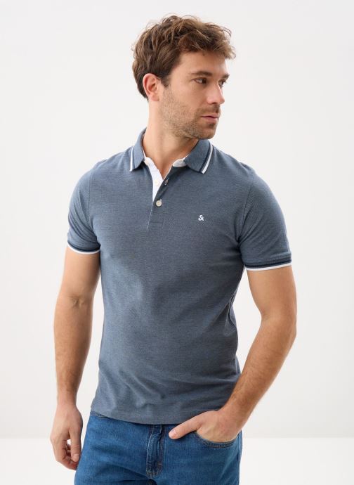Jack & Jones Polos manches courtes JJEPAULOS POLO SS NOOS homme bleu